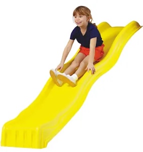 SWINGSET SLIDE PLASTC 8',Yellow