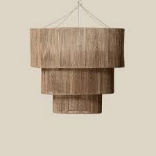 (Not in original box) Core 3-Tier Jute Chandelier