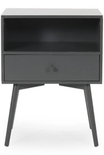 Mcginn End Table with Storage Color: Dark Gray