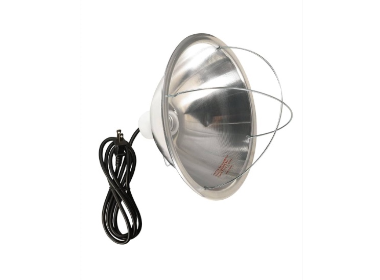 Woods Clamp Lamp Light with Aluminum Reflector; 150W; UL Listed; 6- Foot Cord