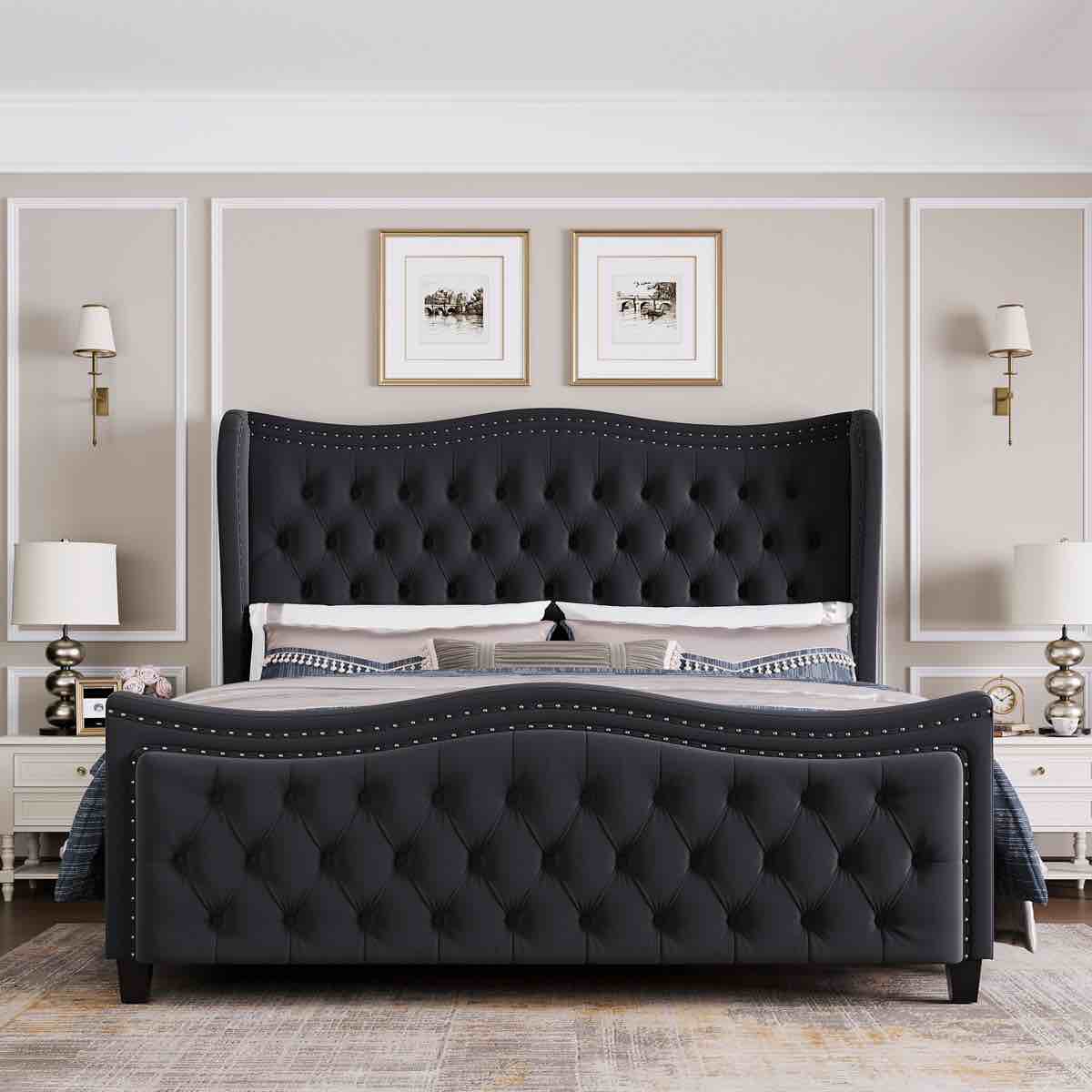 Metter Upholstered Wingback Bed By Willa Arlo Interiors