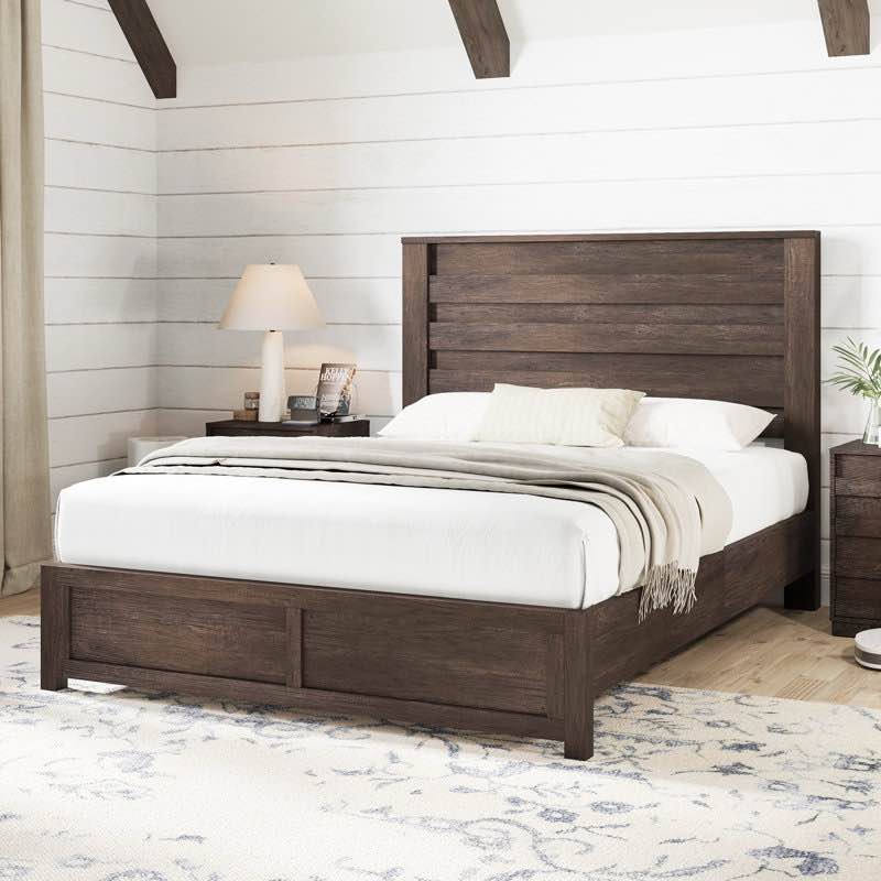 Some hardware missing! Louby 49" Farmhouse Platform Bed See More by Ebern Designs