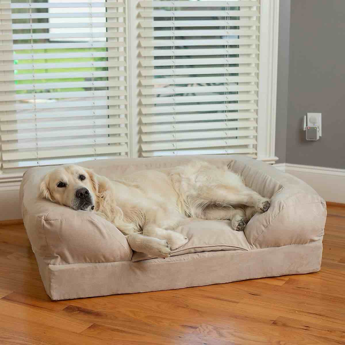 Snoozer Pet Products Forgiveness Sofa Dog & Cat Bed, Buckskin, X-Large