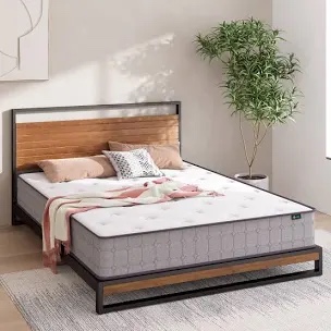 ZINUS 10 Inch Comfort Support Cooling Gel Hybrid Mattress, Full, Tight Top Innerspring Mattress, Motion Isolating Pocket Springs, Mattress in A Box