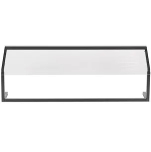 carlisle foodservice products buffet bar adjustable sneeze guard for catering, buffets, restaurants, plastic, 60 inches, black