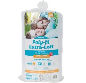 Fairfield 45-Inch by 50-Yard Poly-Fil Extra-Loft Quilt Batting, White