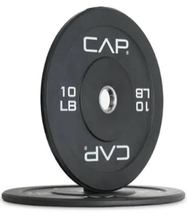 cap barbell rubber olympic bumper plate | multiple options/colors