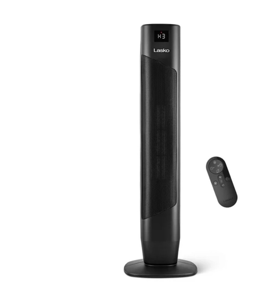 Lasko 32" Oscillating Ceramic Tower Space Heater with Remote