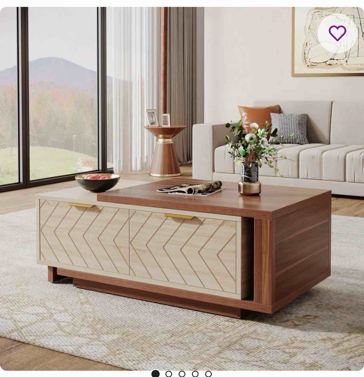 Benziger Nesting Extendable Coffee Table