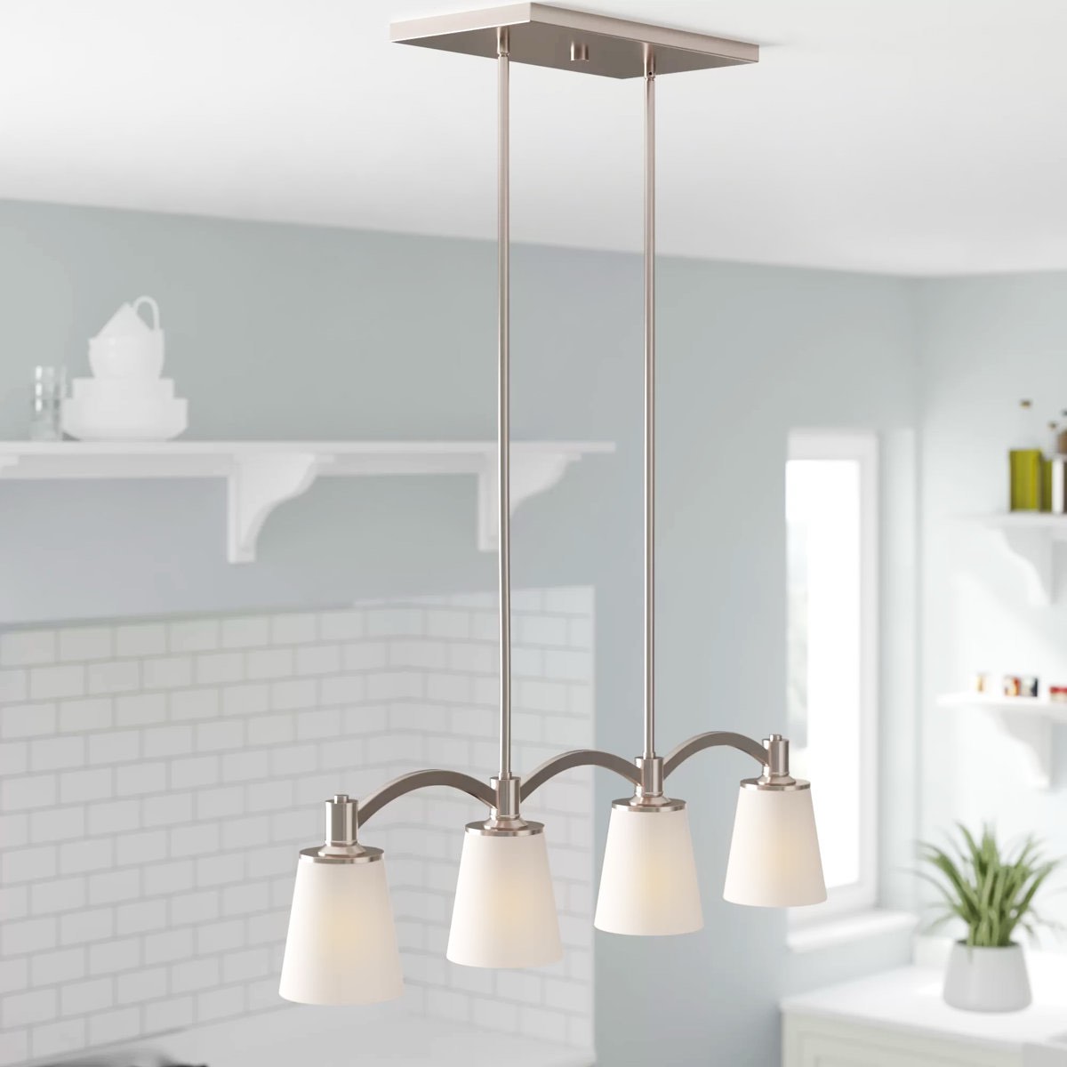 Alejandre 4 - Light Bronze Kitchen Island Pendant