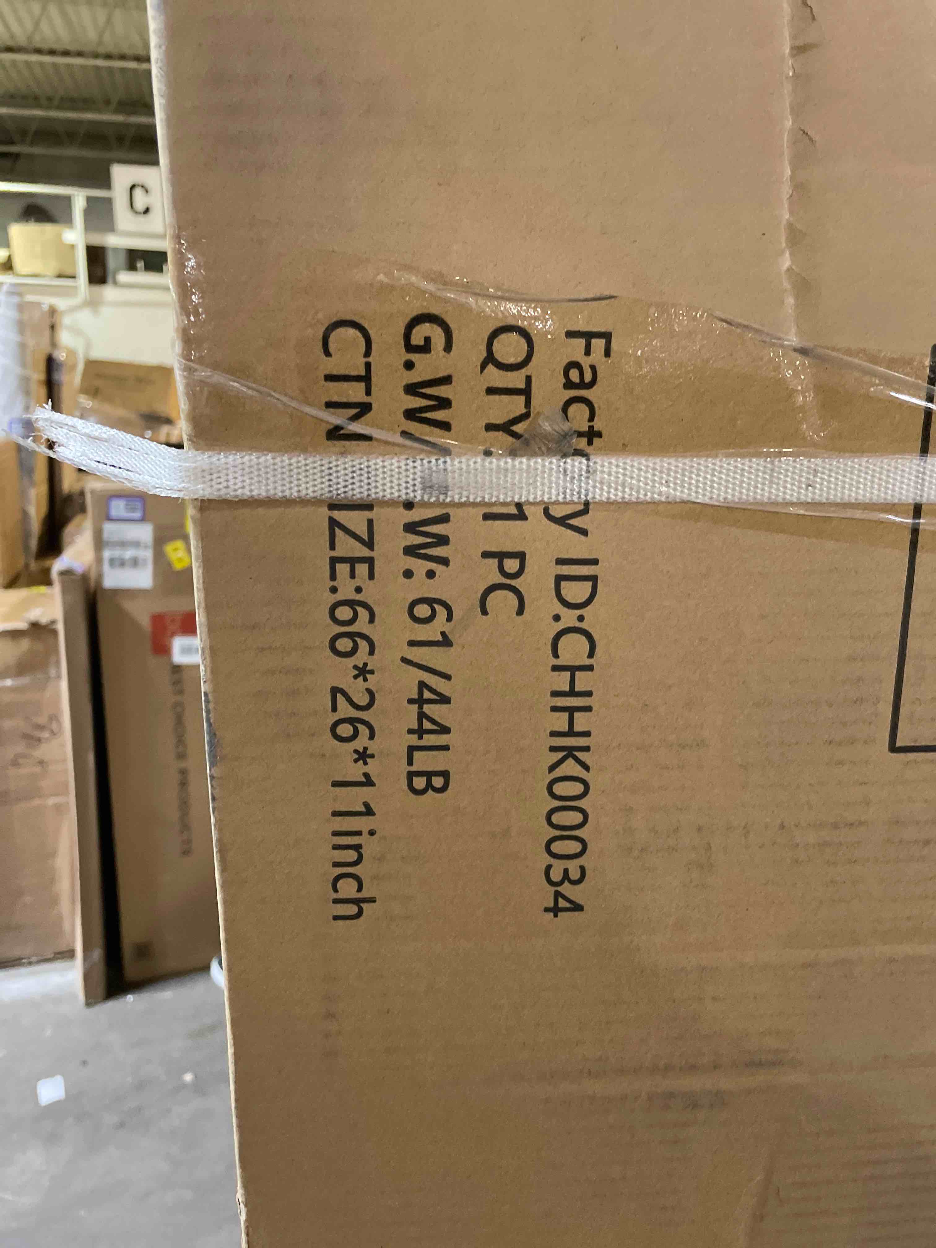 Condition photo showing As Is for (BOX2/2))60" Double Bathroom Vanity Cabinet