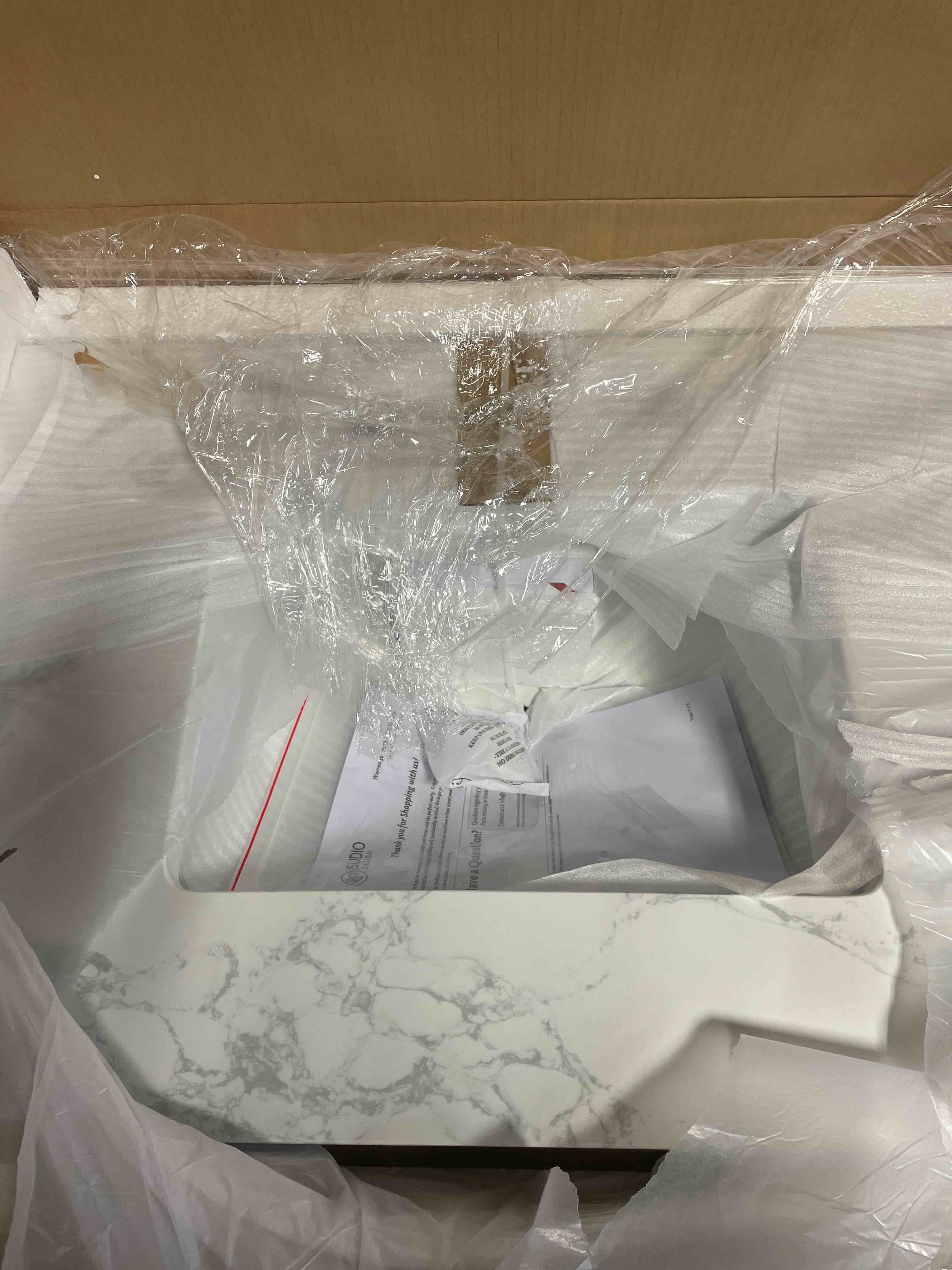 Condition photo showing New/Like New for Liljan 36" Wall - Mounted Single Bathroom Vanity