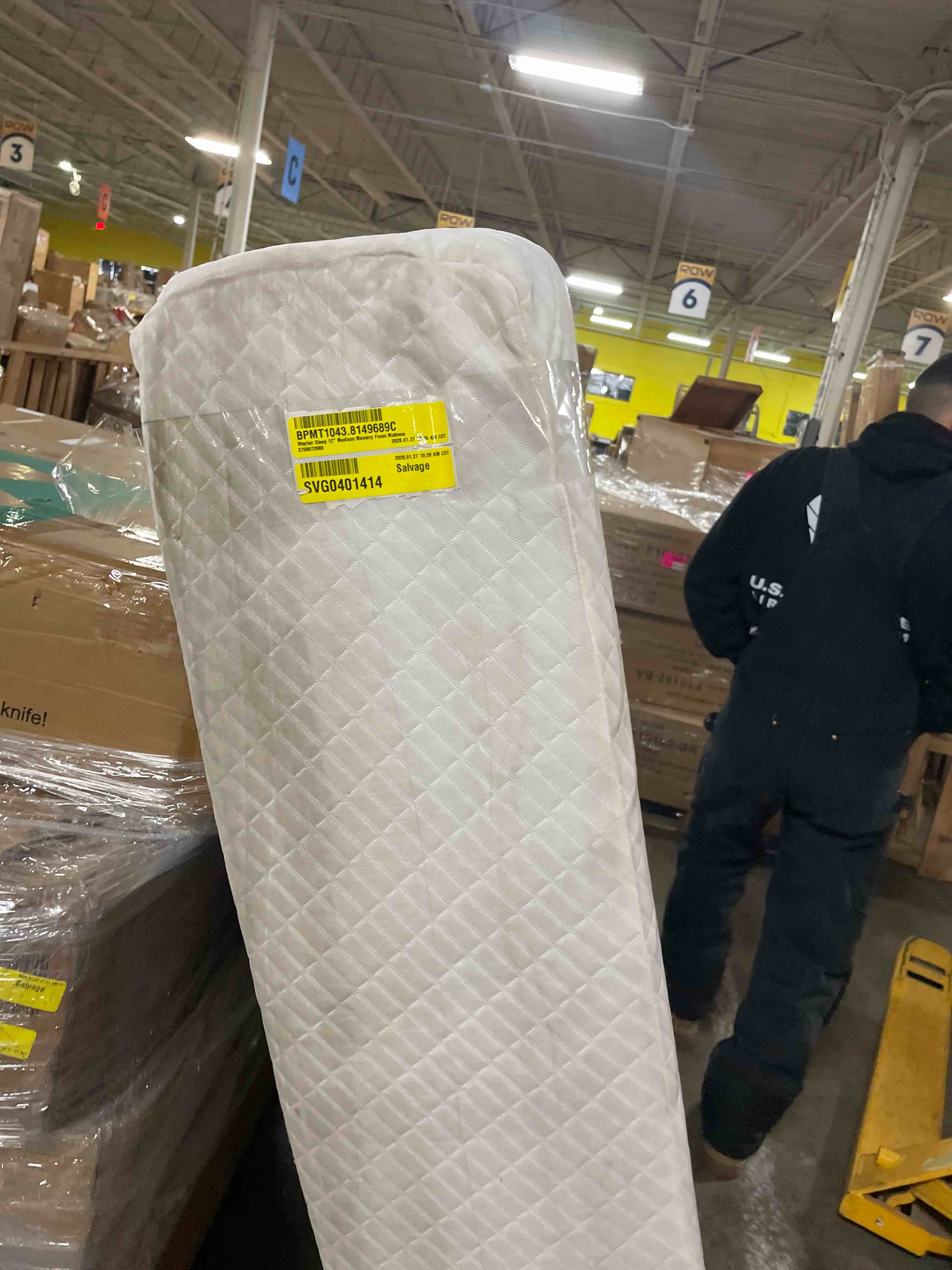 Condition photo showing Good Condition for    Wayfair Sleep 12" Medium Memory Foam Mattress(Mattress cover dirty the mattress is good condition)