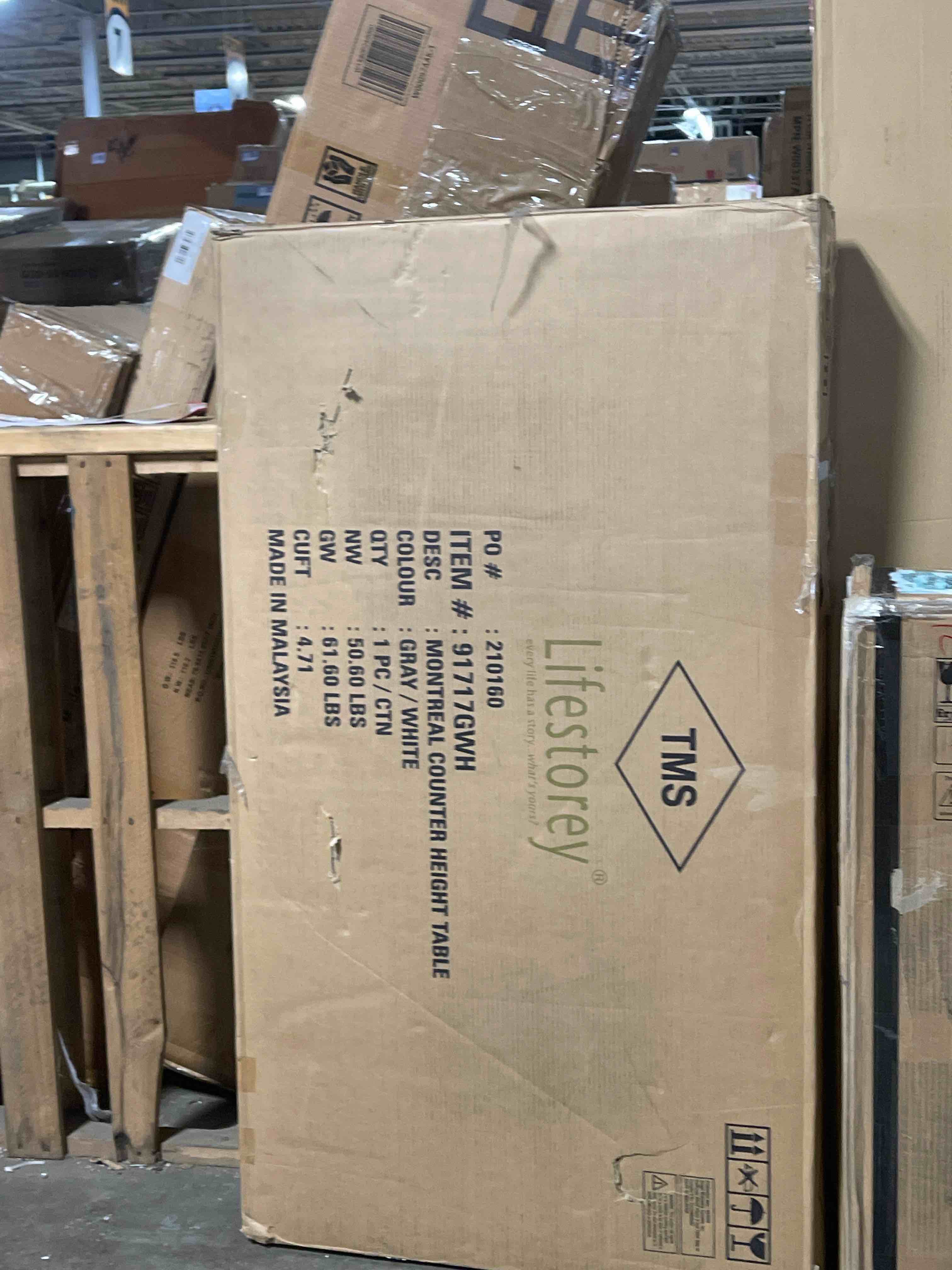 Condition photo showing New/Like New for Lifestorey Montreal Counter Height Table