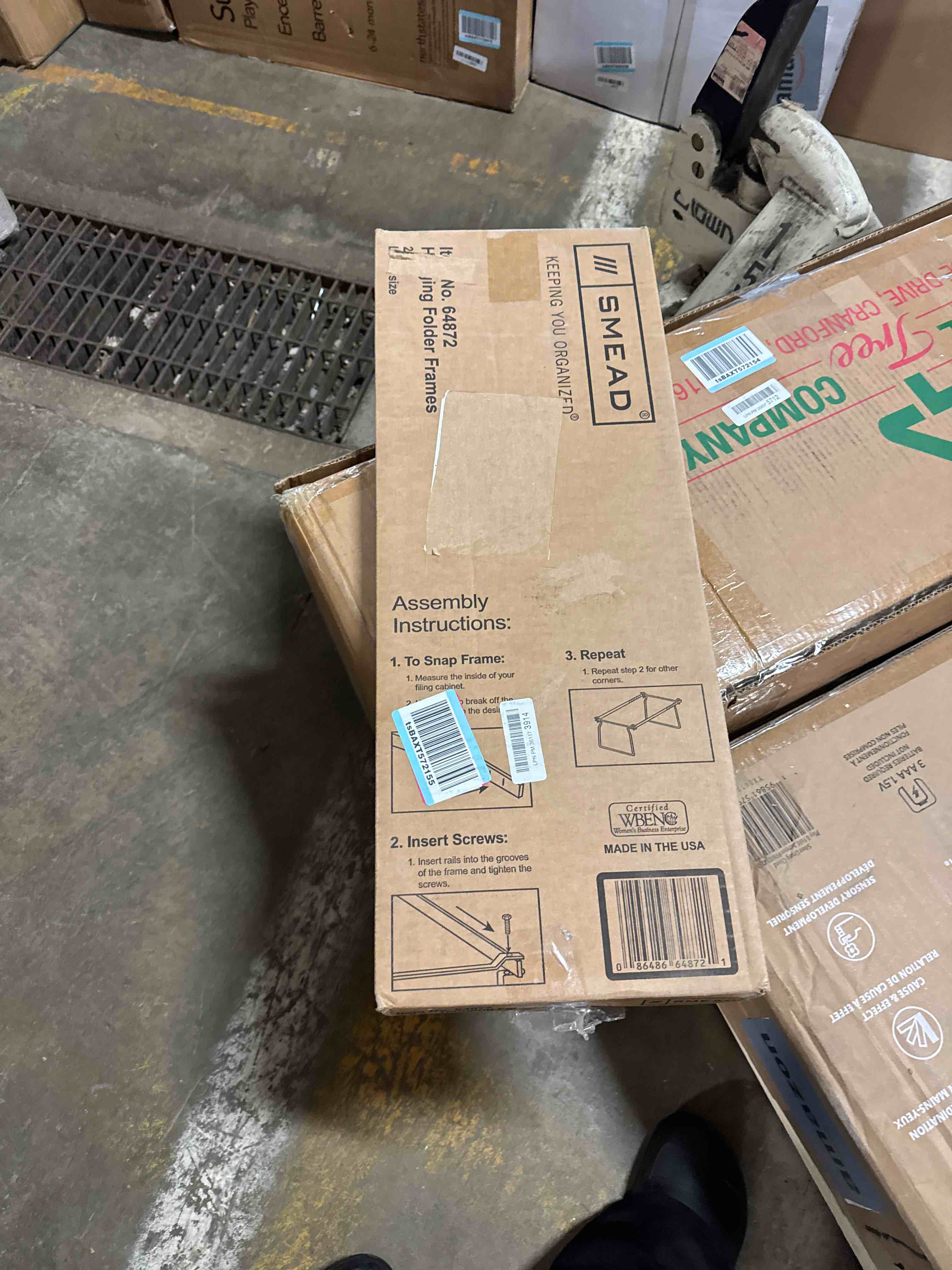 Condition photo showing New/Like New for Smead  SMD64872  Hanging Folder Frames  2 Per Pack  Gray