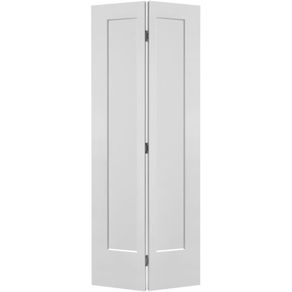 paneled manufactured wood primed lincoln park interior bi-fold door-30 x 80