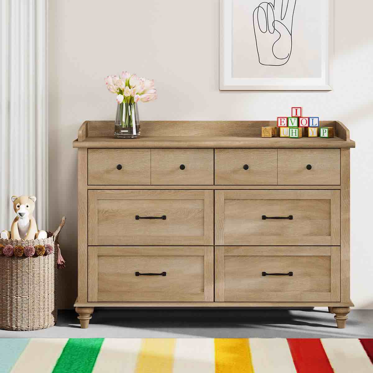 scarlett kids 6 - drawer dresser