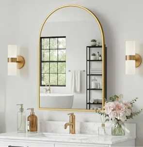 dajanee 24" w 36" h recessed framed medicine cabinet with mirror