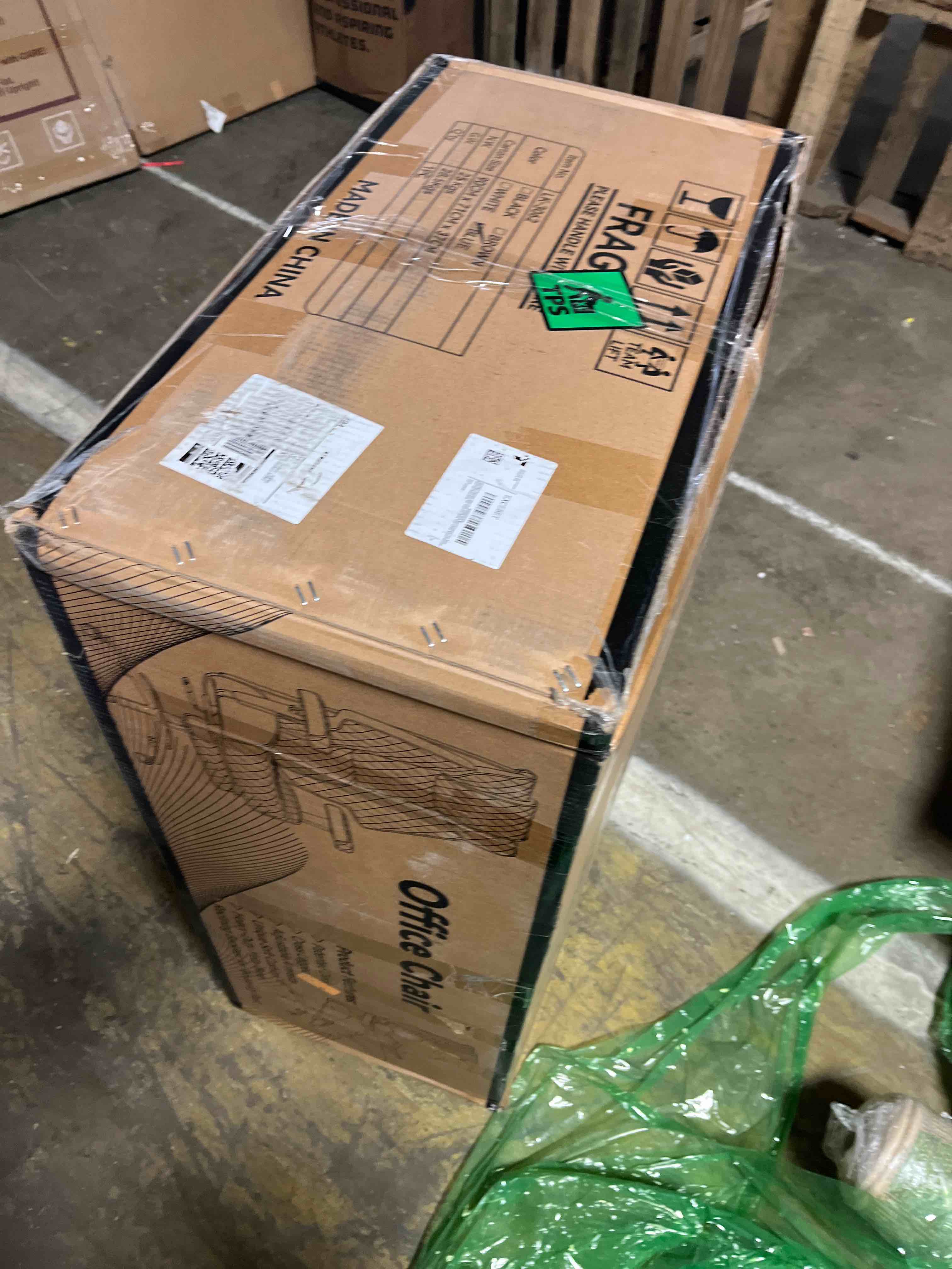 Condition photo showing New/Like New for Furmax Office Executive Chair High Back Adjustable Managerial Home Desk Chair, Swivel Computer PU Leather Chair with Lumbar Support (Black)