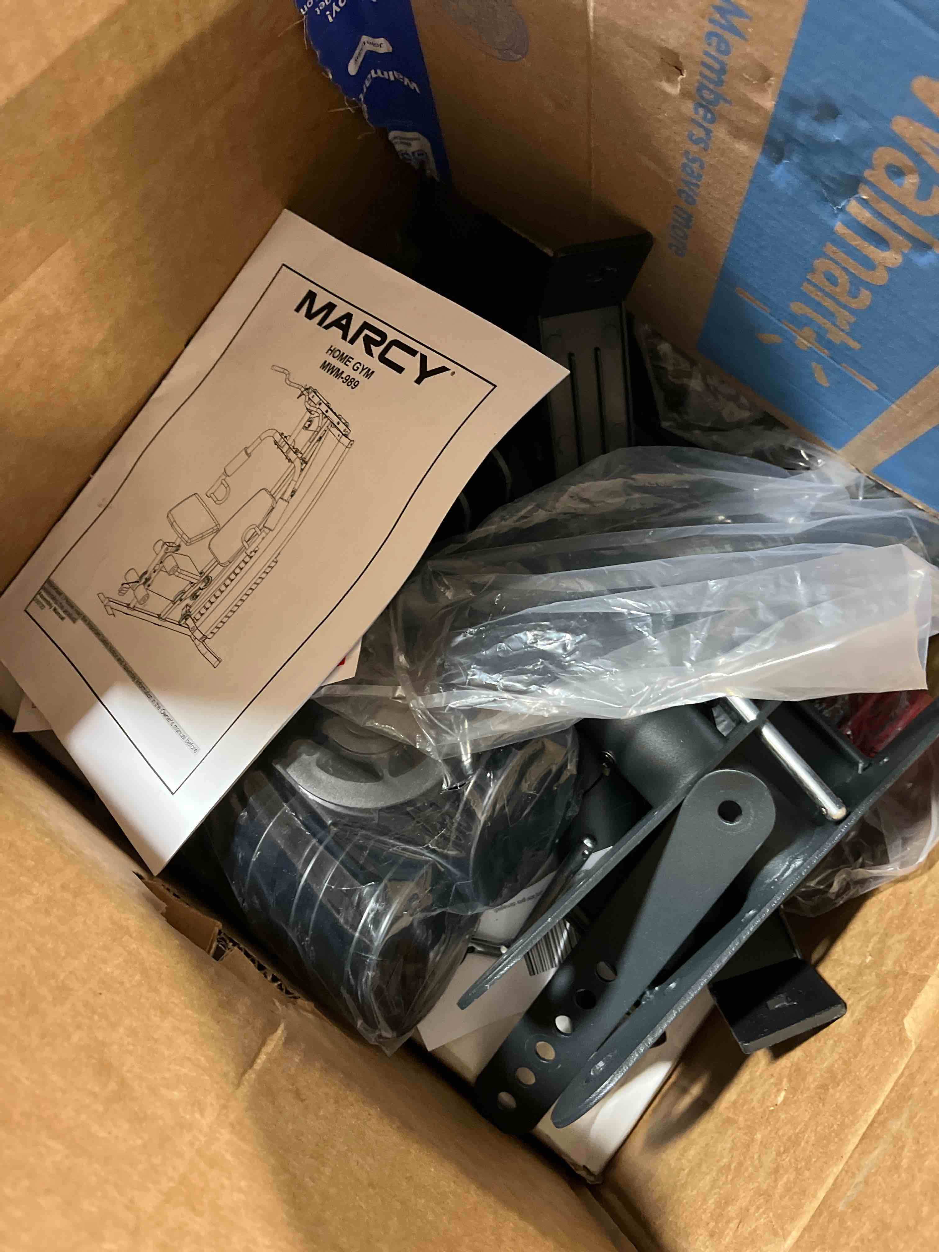 Condition photo showing As Is for Marcy Multifunction Steel Home Gym 150lb Weight Stack Machine(Incomplete)