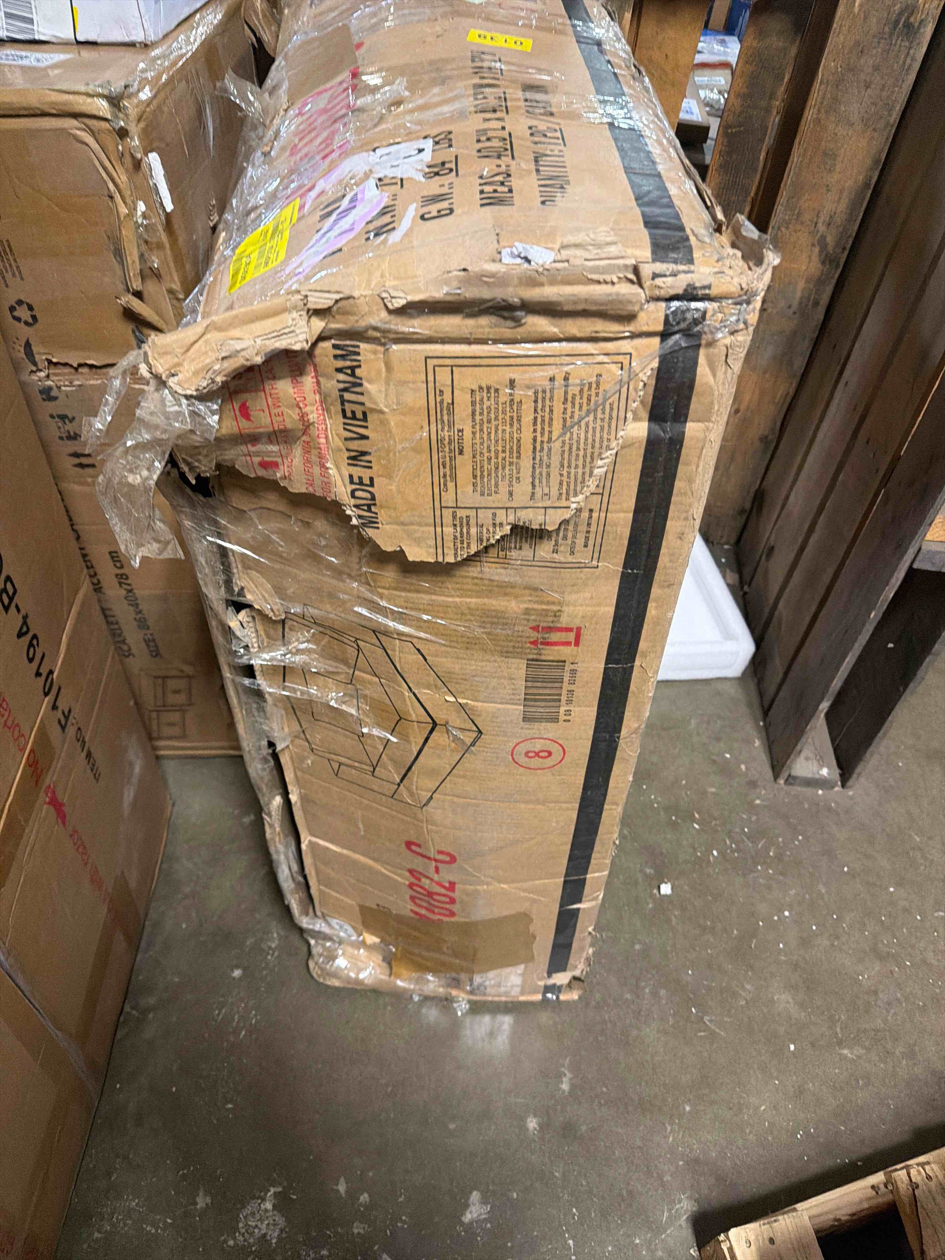 Condition photo showing As Is for Lely 4 - Piece Corduroy Sectional