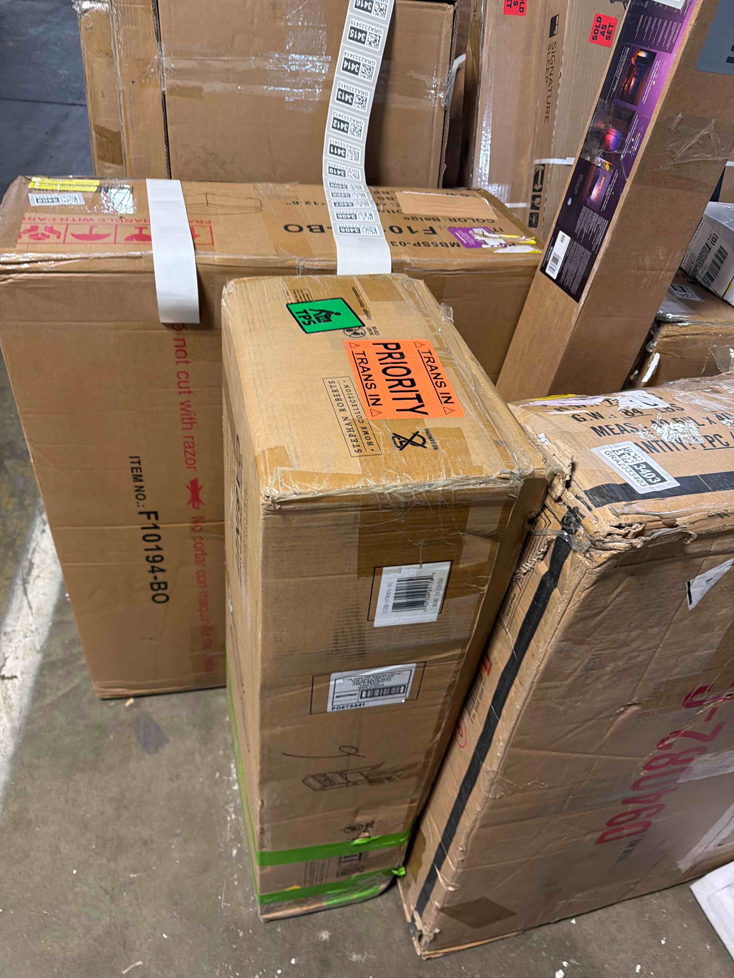 Condition photo showing As Is for Over The Washer And Dryer Storage Cabinet