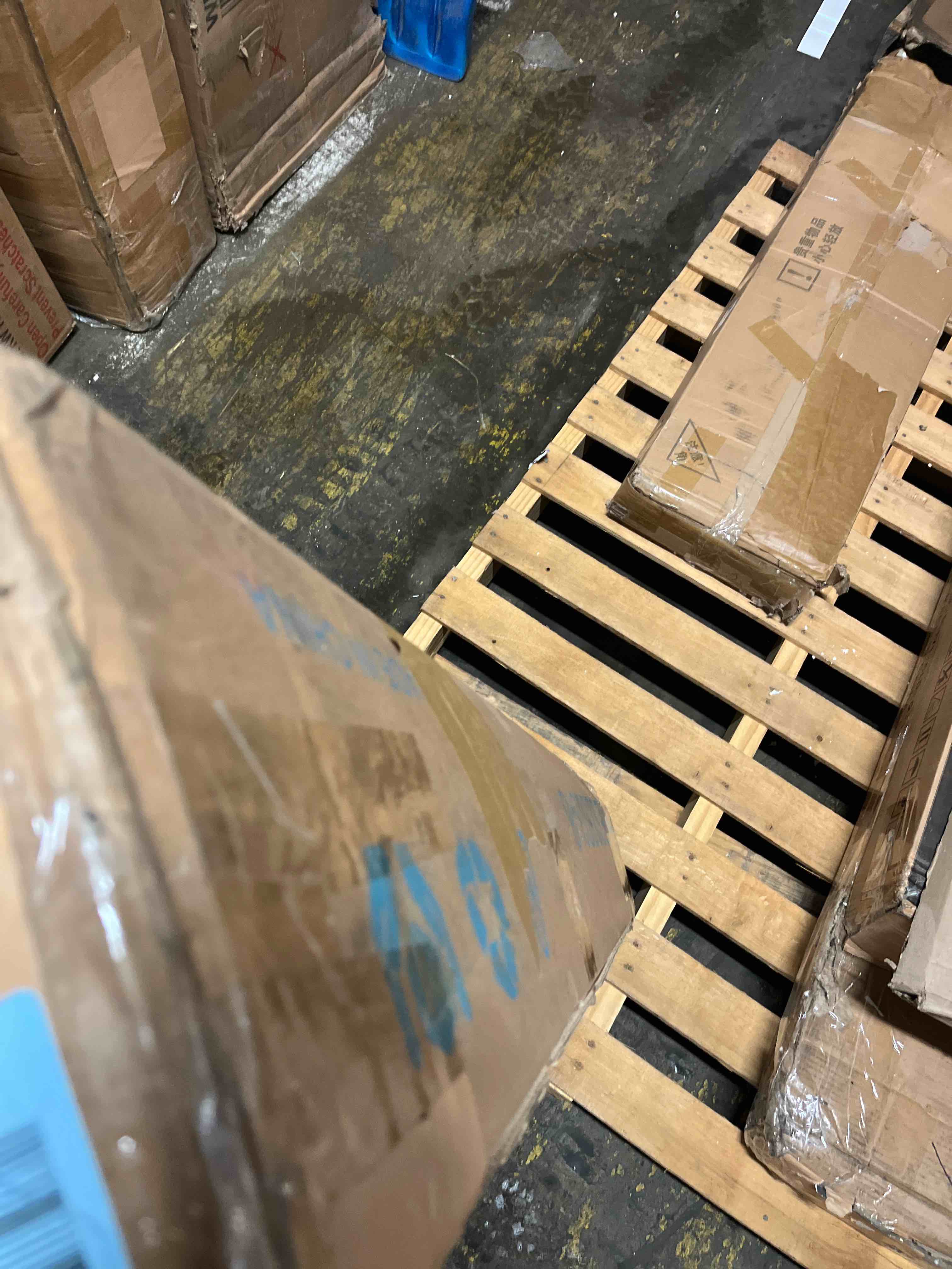 Condition photo showing As Is for Likins 4 Inch Metal Box Spring with Frabric Cover, Easy Assembly(Assembly pieces Only)