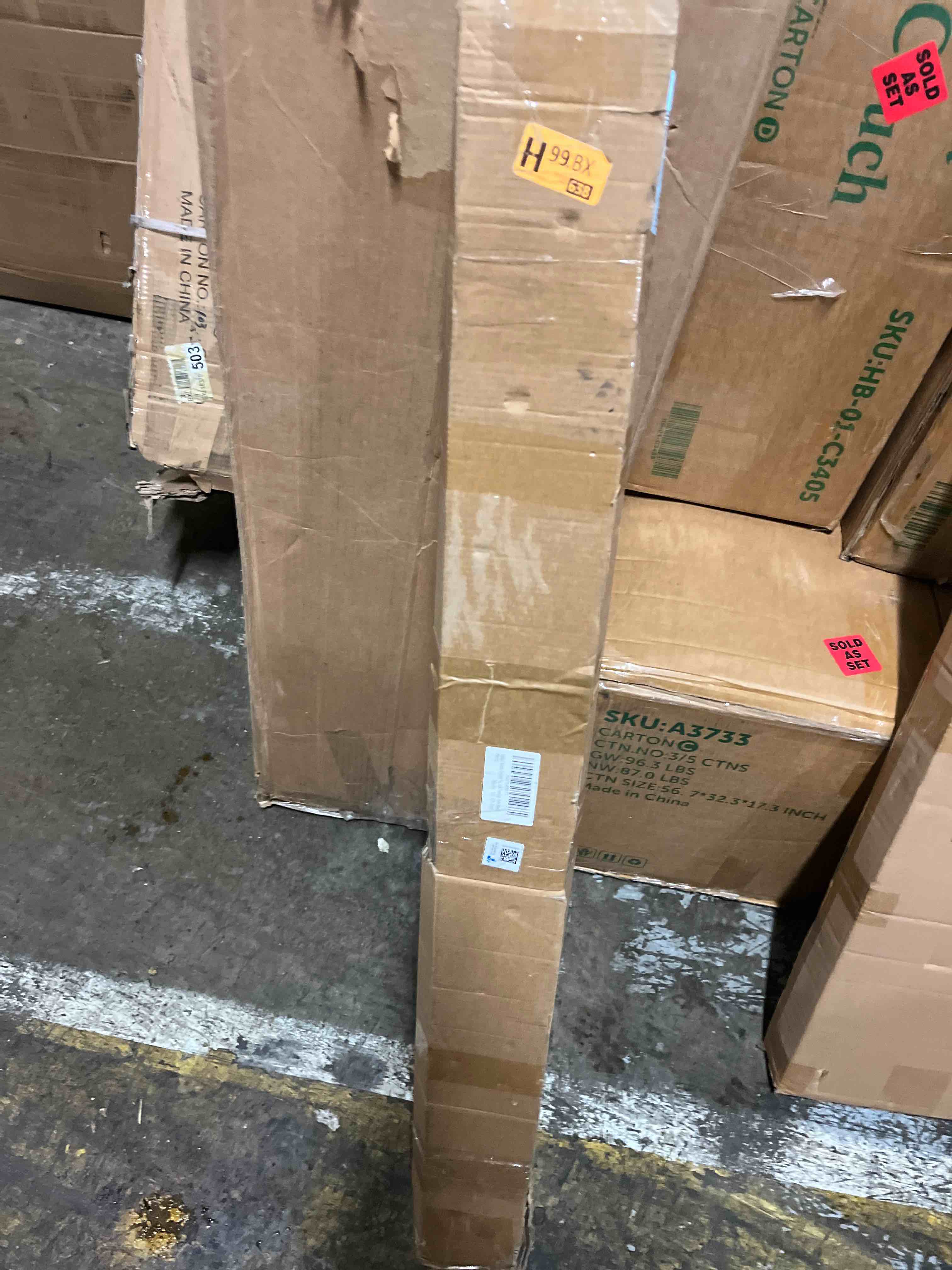 Condition photo showing New/Like New for Tension Curtain Rod 51-165In(4.25-13.75Ft), Extra Long Outdoor Curtain Rod No Drilling for Window or Bathroom Patio, Adjustable Spring Shower Rod, Easy to Install Never Rust, Rod Diameter 1.26In-Black Black 51''-165''