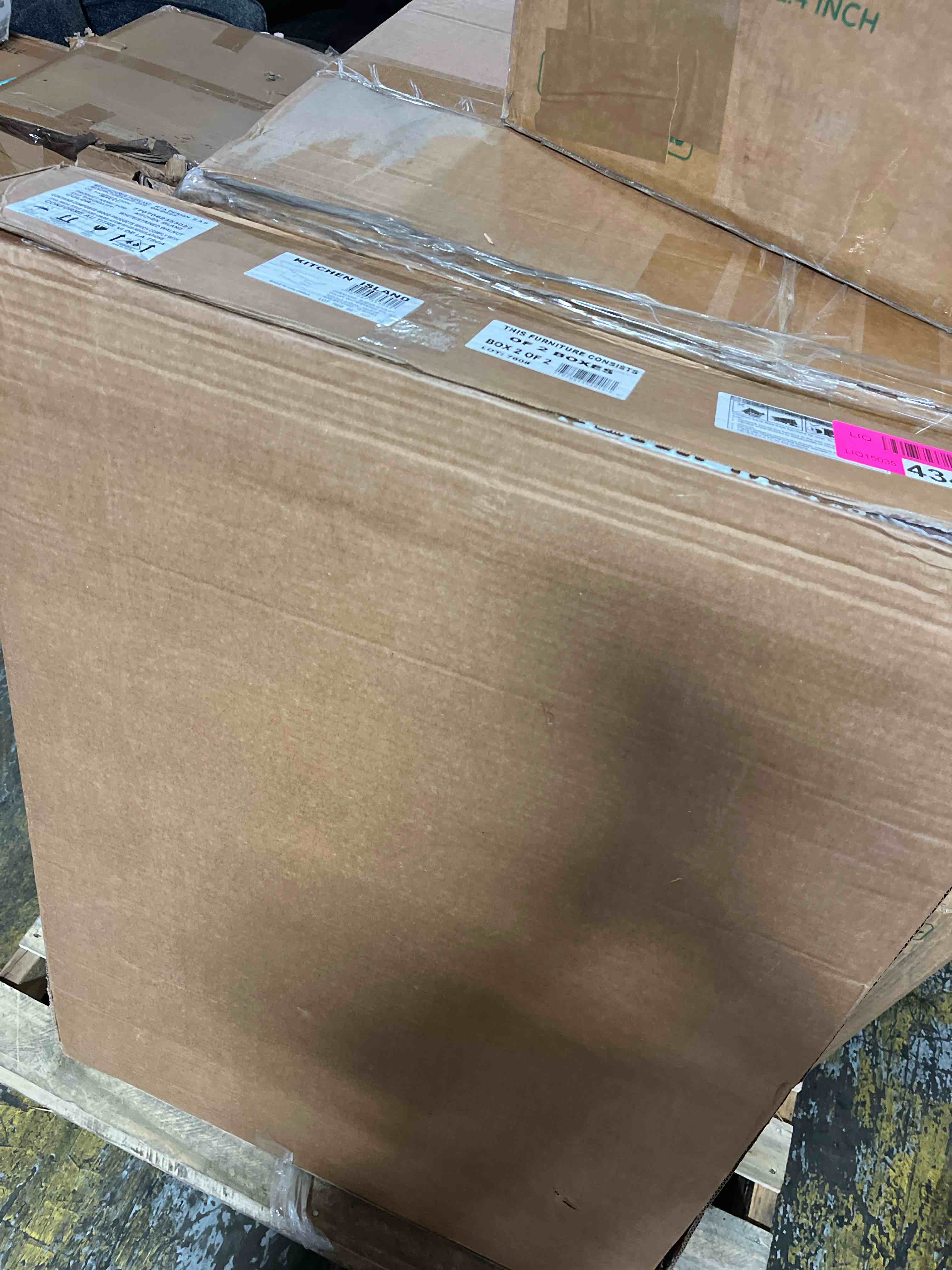 Condition photo showing As Is for 96" 144" Closet System (Can Be Cut To Fit)(BOX 2 of 2 only )