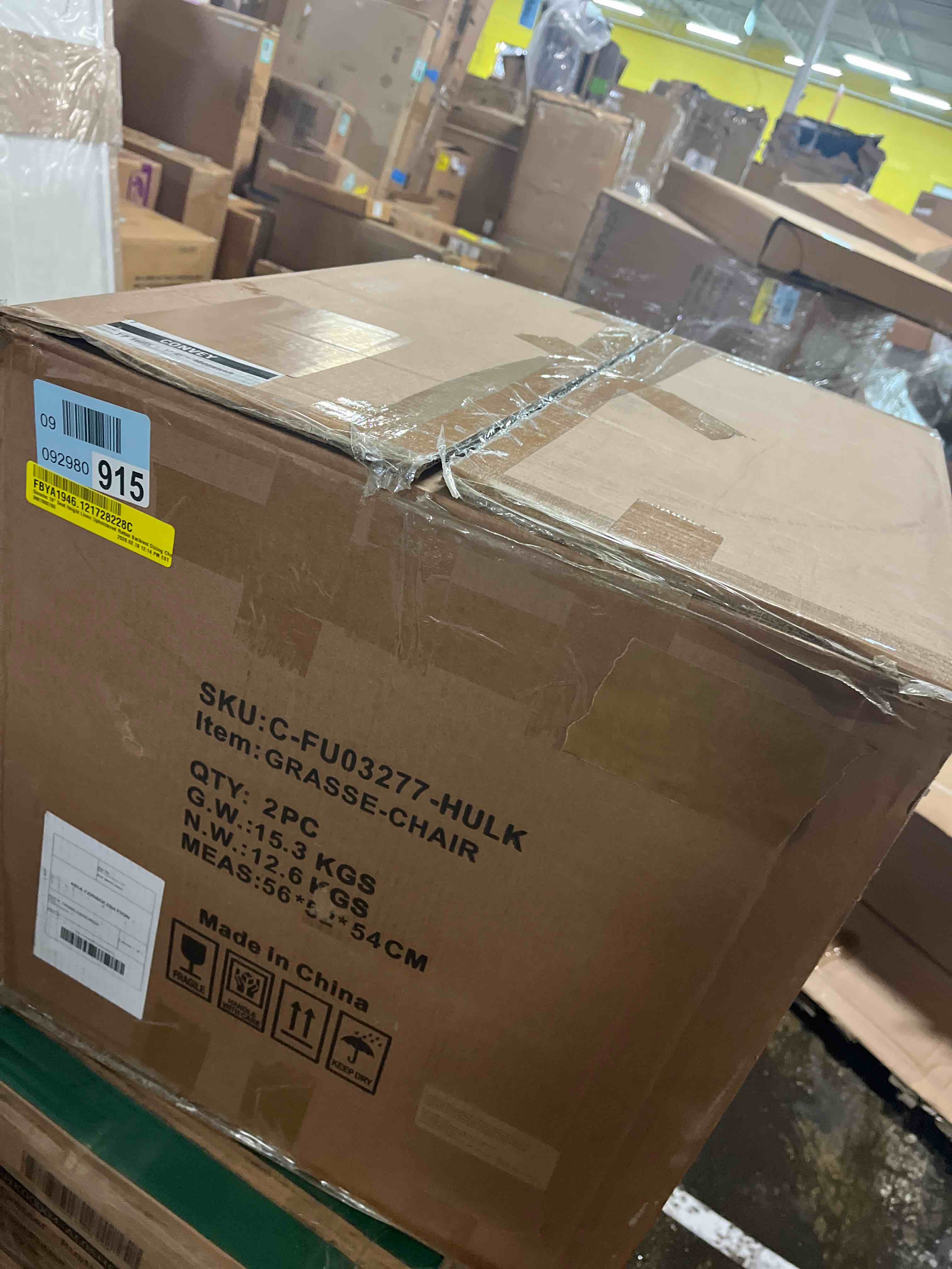 Condition photo showing New/Like New for Doncho 19" Seat Height Linen Upholstered Rattan Backrest Dining Chairs set of 2