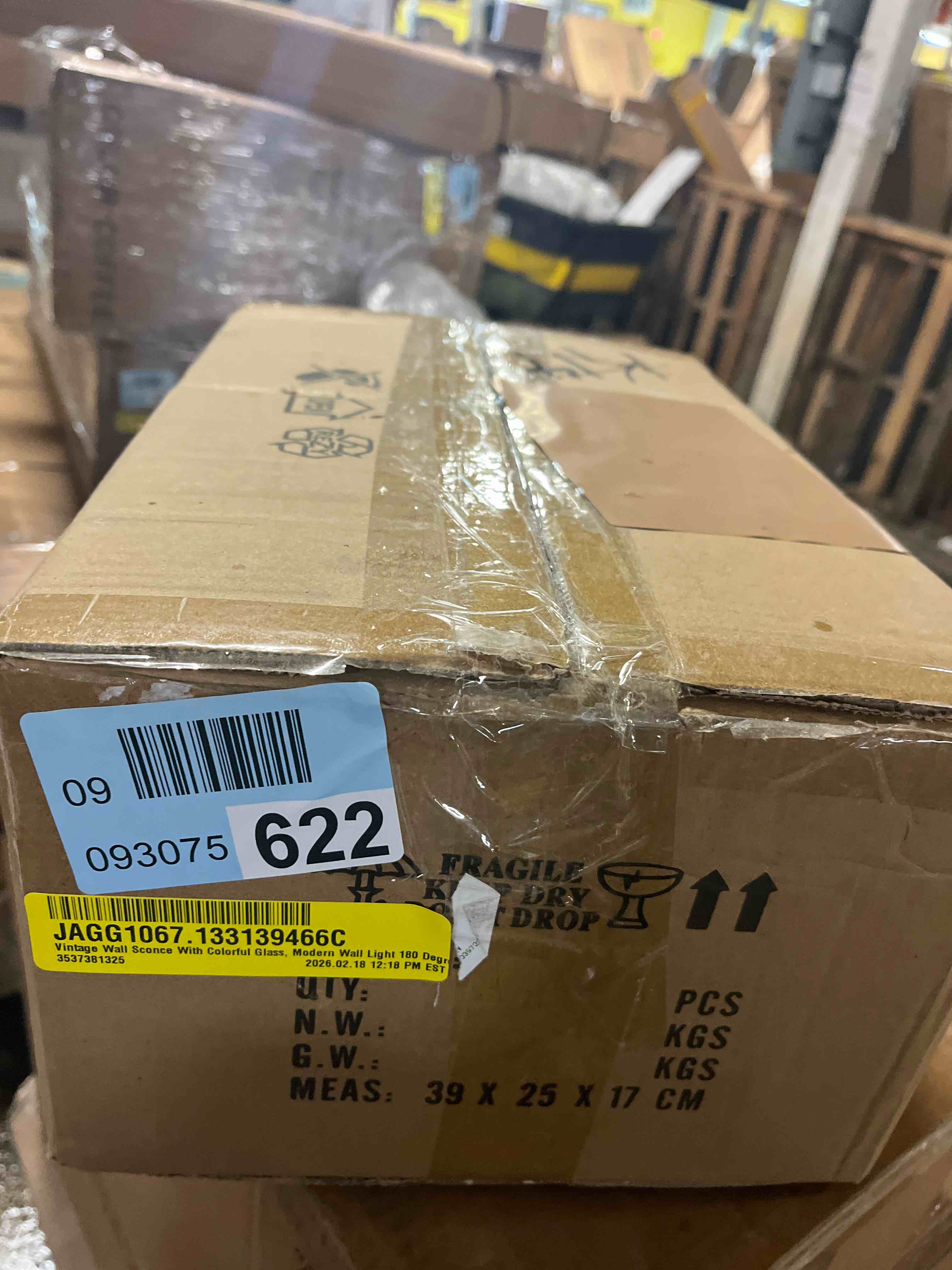 Condition photo showing New/Like New for Vintage Wall Sconce With Colorful Glass.  Modern Wall Light 