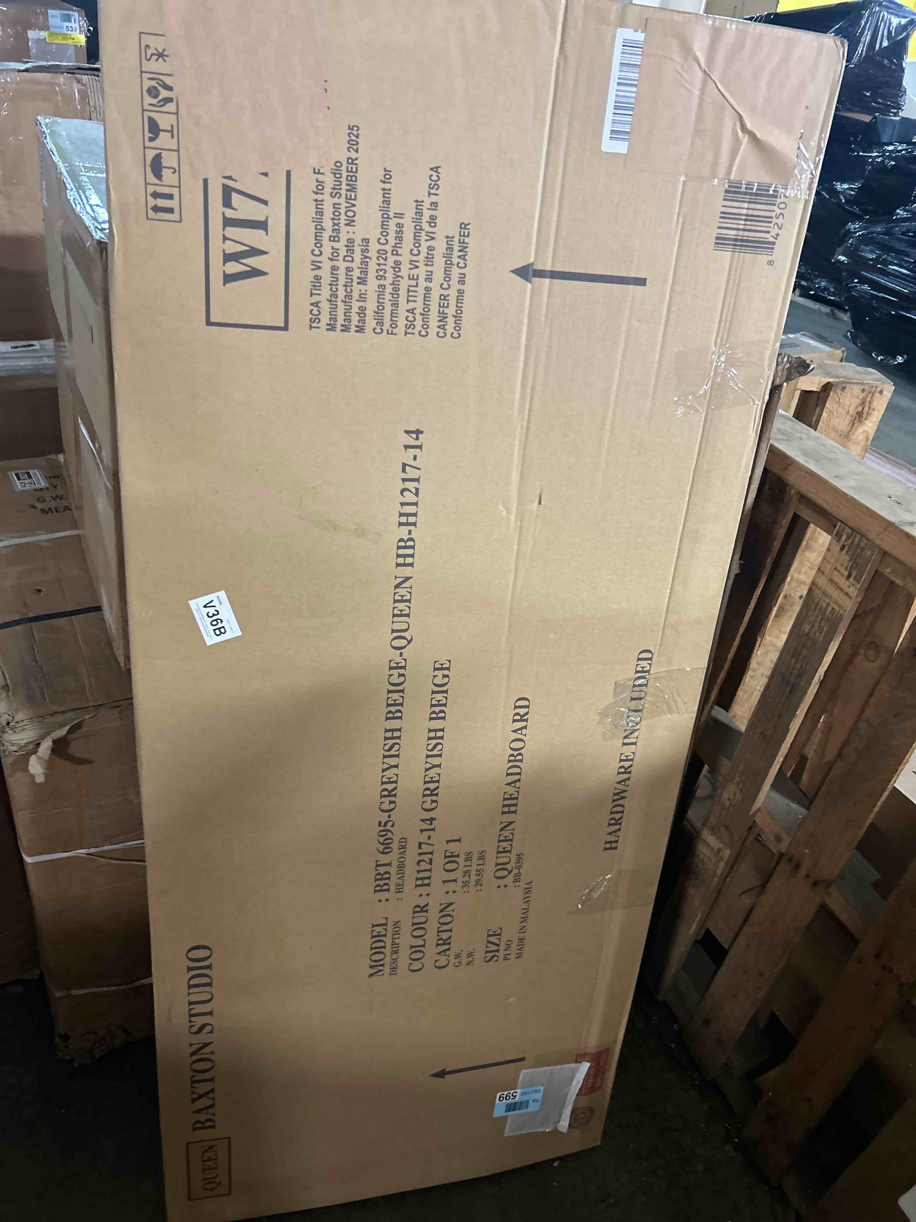 Condition photo showing New/Like New for Ernetta Upholstered Headboard