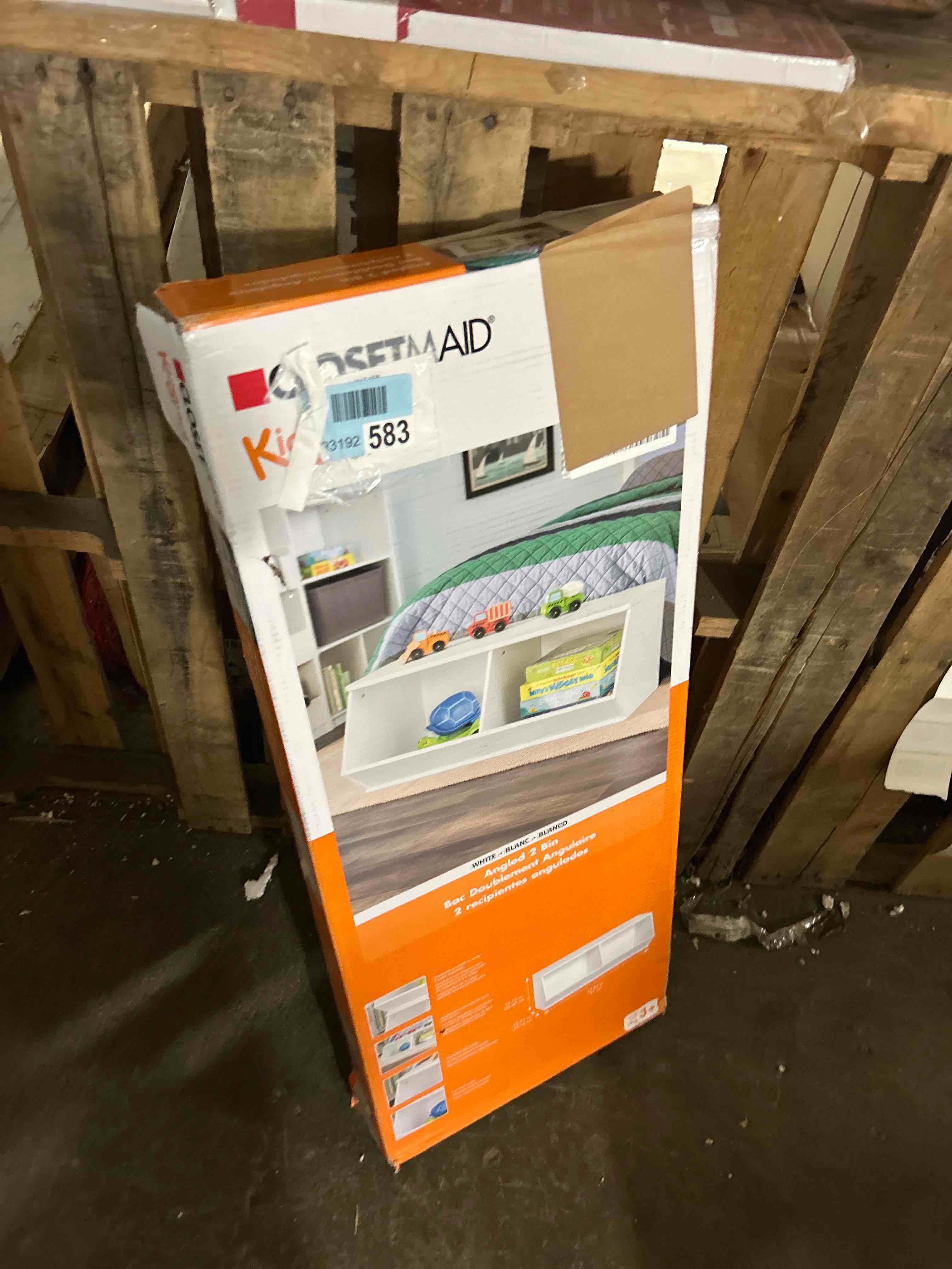 Condition photo showing New/Like New for UTEX Stackable Toy Storage Cabinet, Wooden Cubby Organizer, White Shelf for Playroom, Bedroom, Living Room, Nursery, 2 Cubes