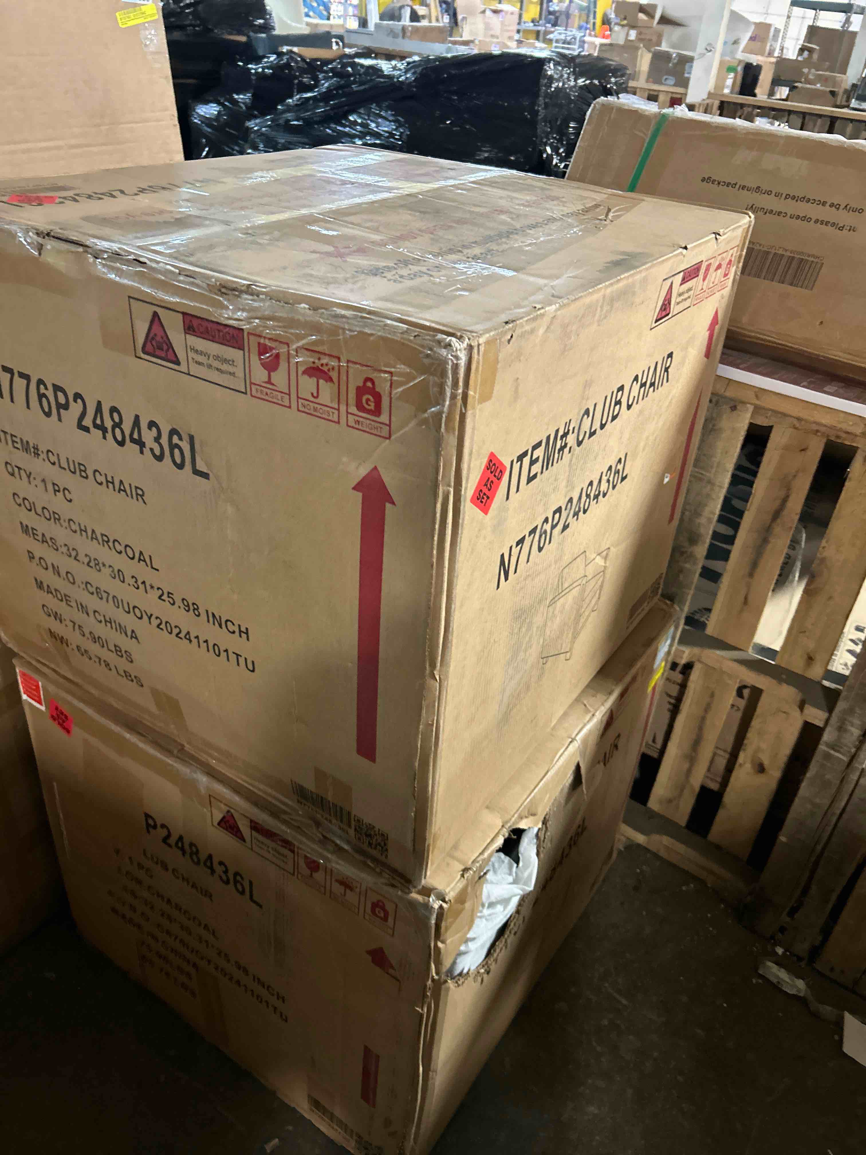 Condition photo showing New/Like New for Callan Club Chair (Set of 2