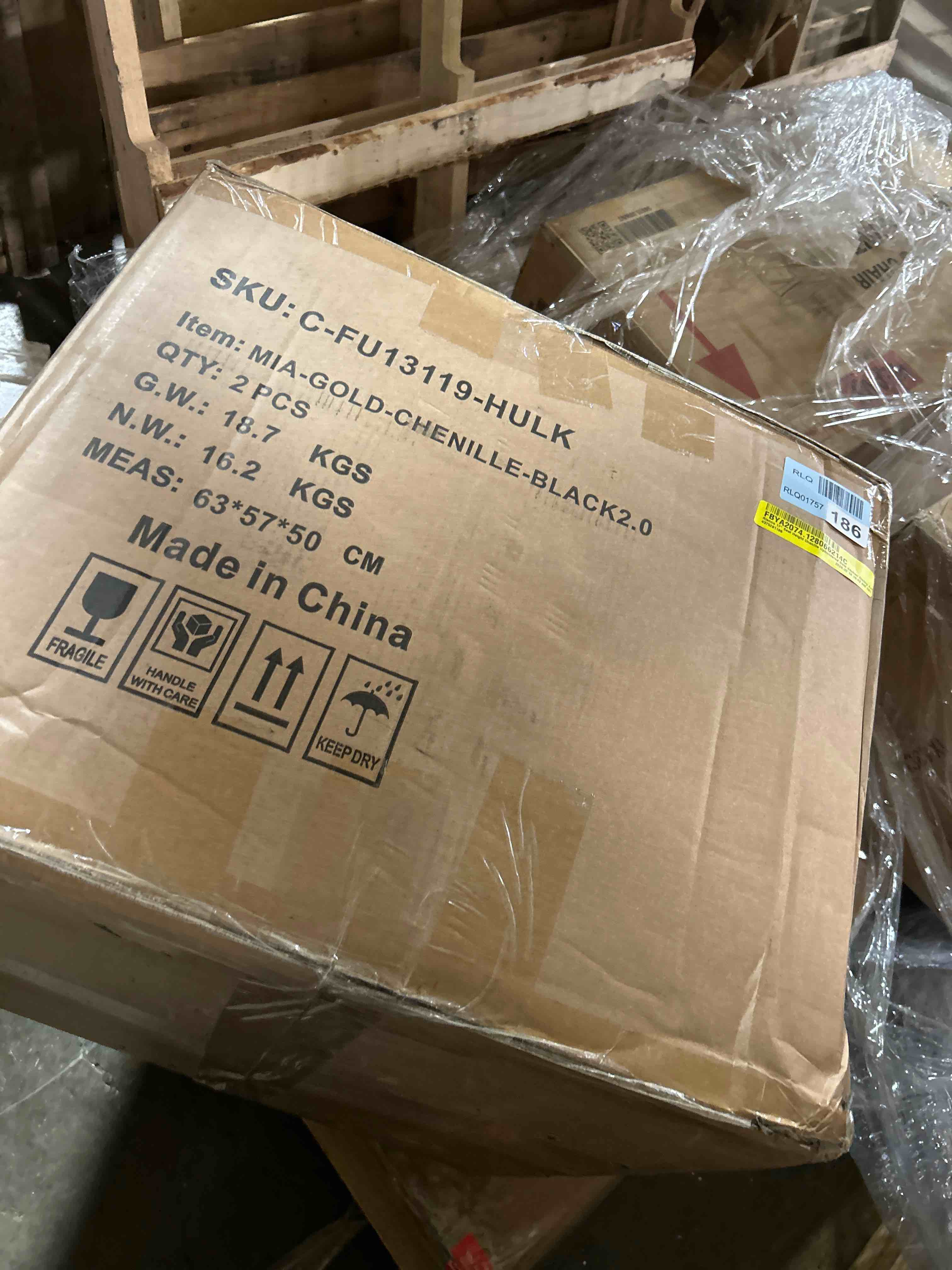 Condition photo showing New/Like New for Rienna 17" Seat Height Chenille Upholstered Gold Kitchen Dining chair set of 2