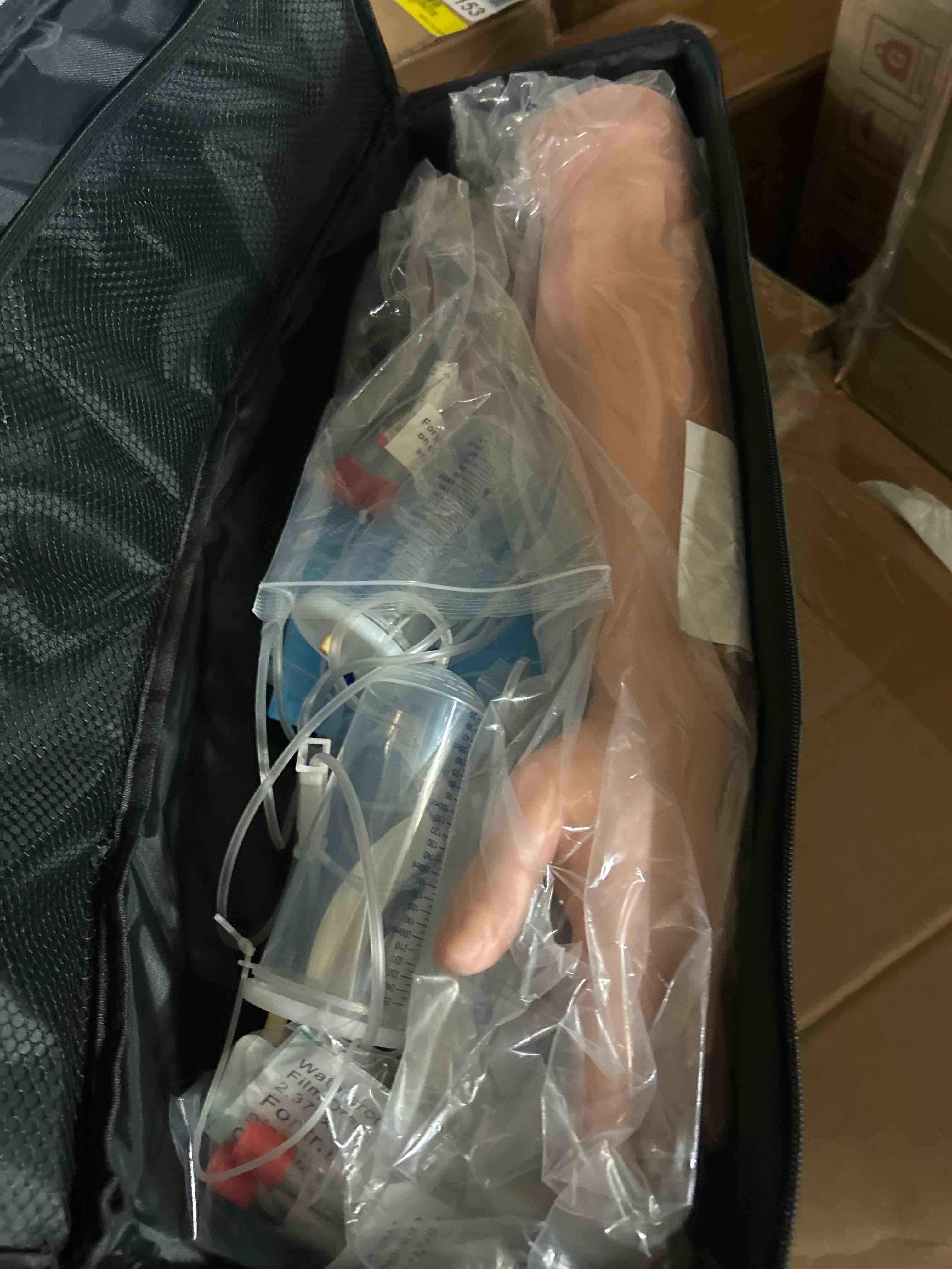 Condition photo showing New/Like New for Intravenous Practice Arm Kit with 30 Injection Spots for ID, IV Training, Phlebotomy Practice Kit for Nursing Student with Portable Case?Education Use Only?
