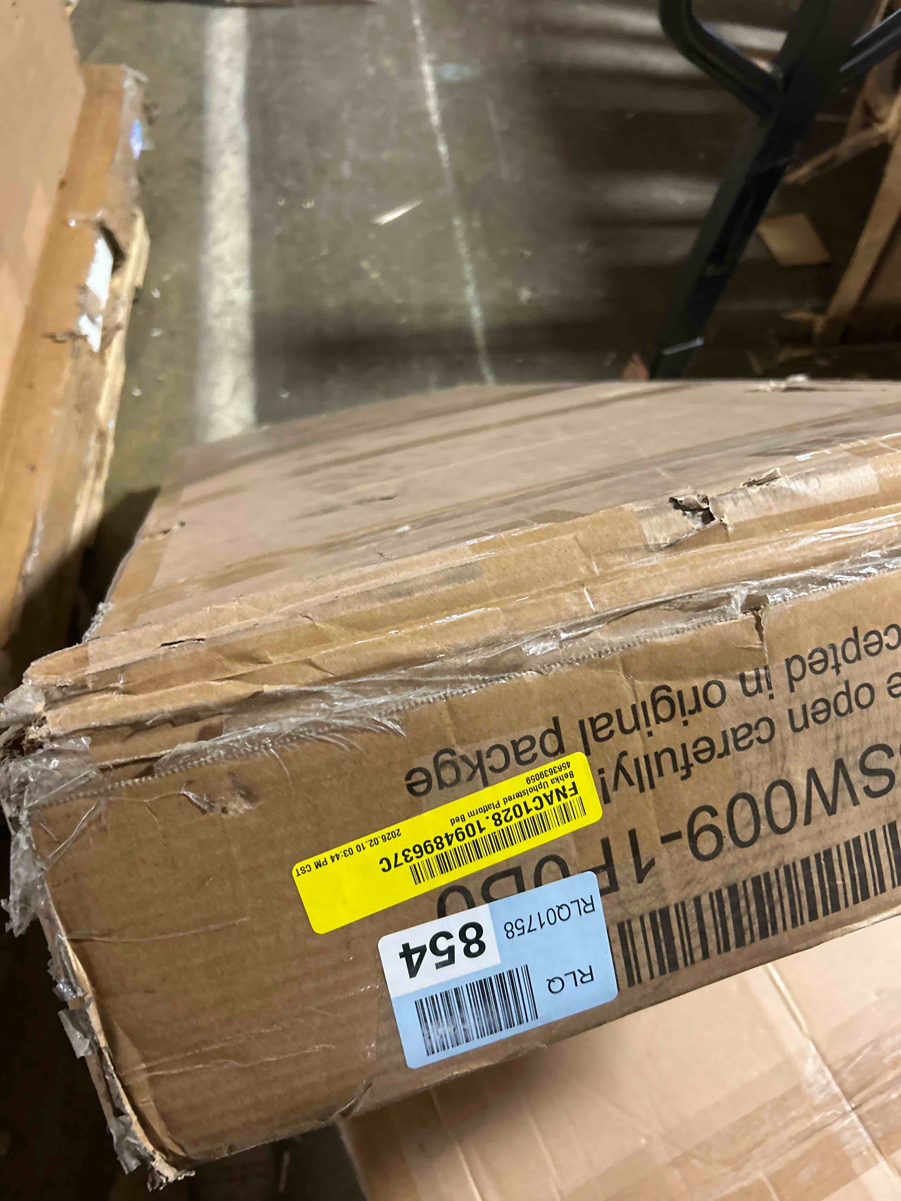 Condition photo showing New/Like New for Behka Upholstered Platform Bed