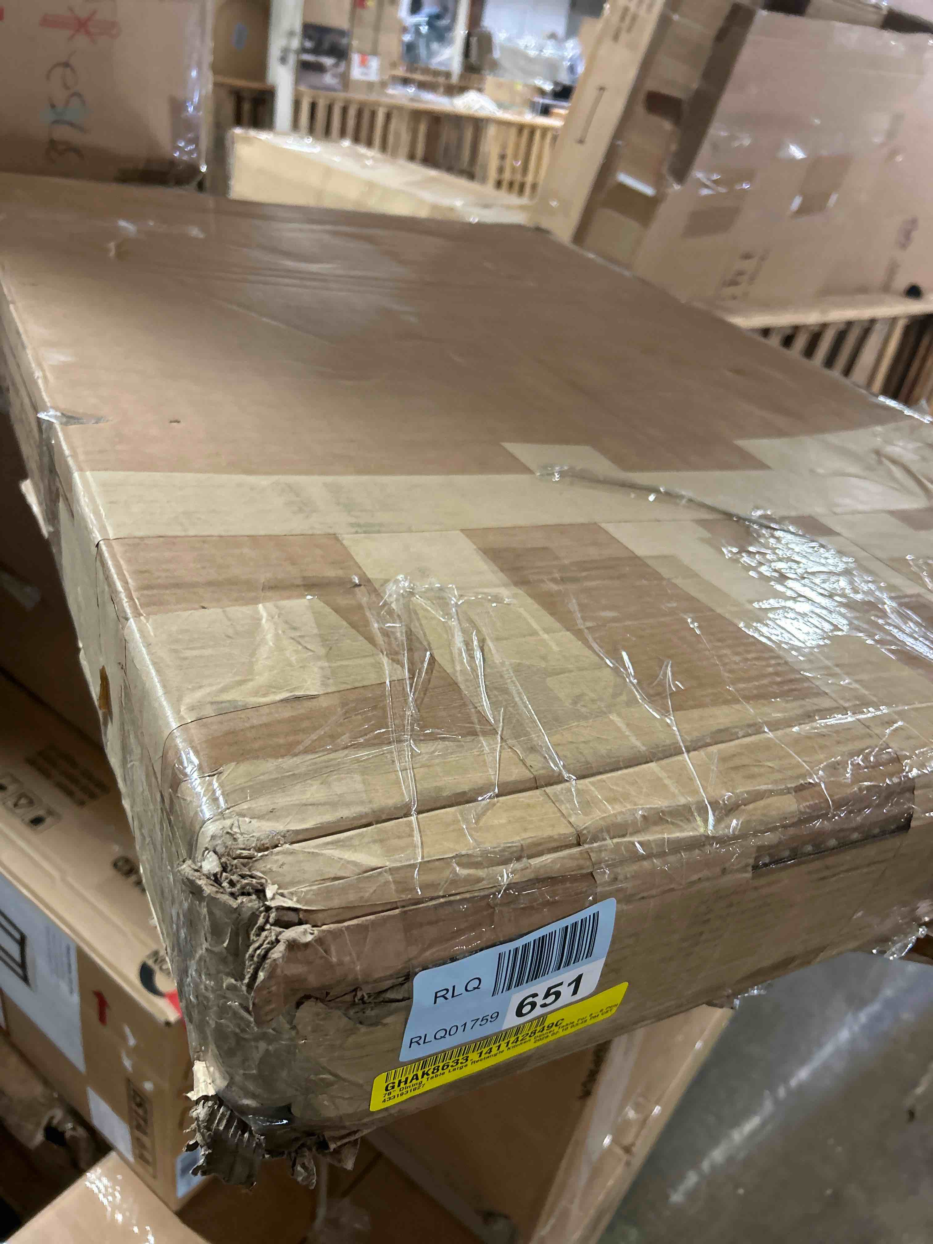 Condition photo showing New/Like New for 78" Dining Table Large Rectangle Kitchen Dinner Table For 6-8 People