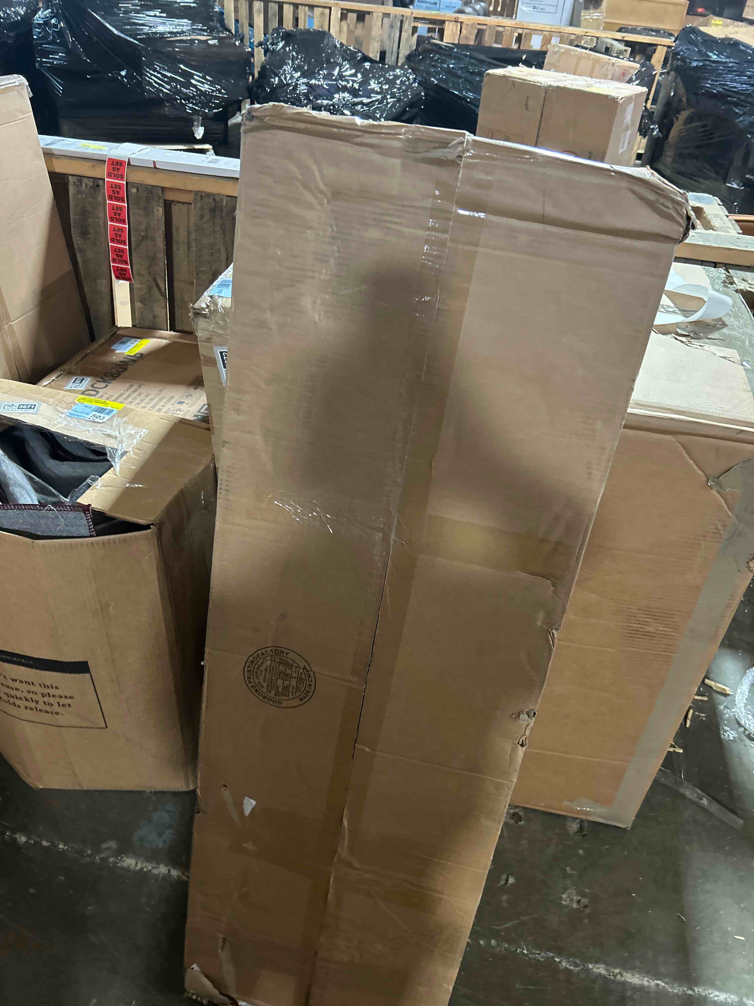 Condition photo showing New/Like New for Mandolyn 55" W Storage Bench with Internal Compartmented and Channel Tufted