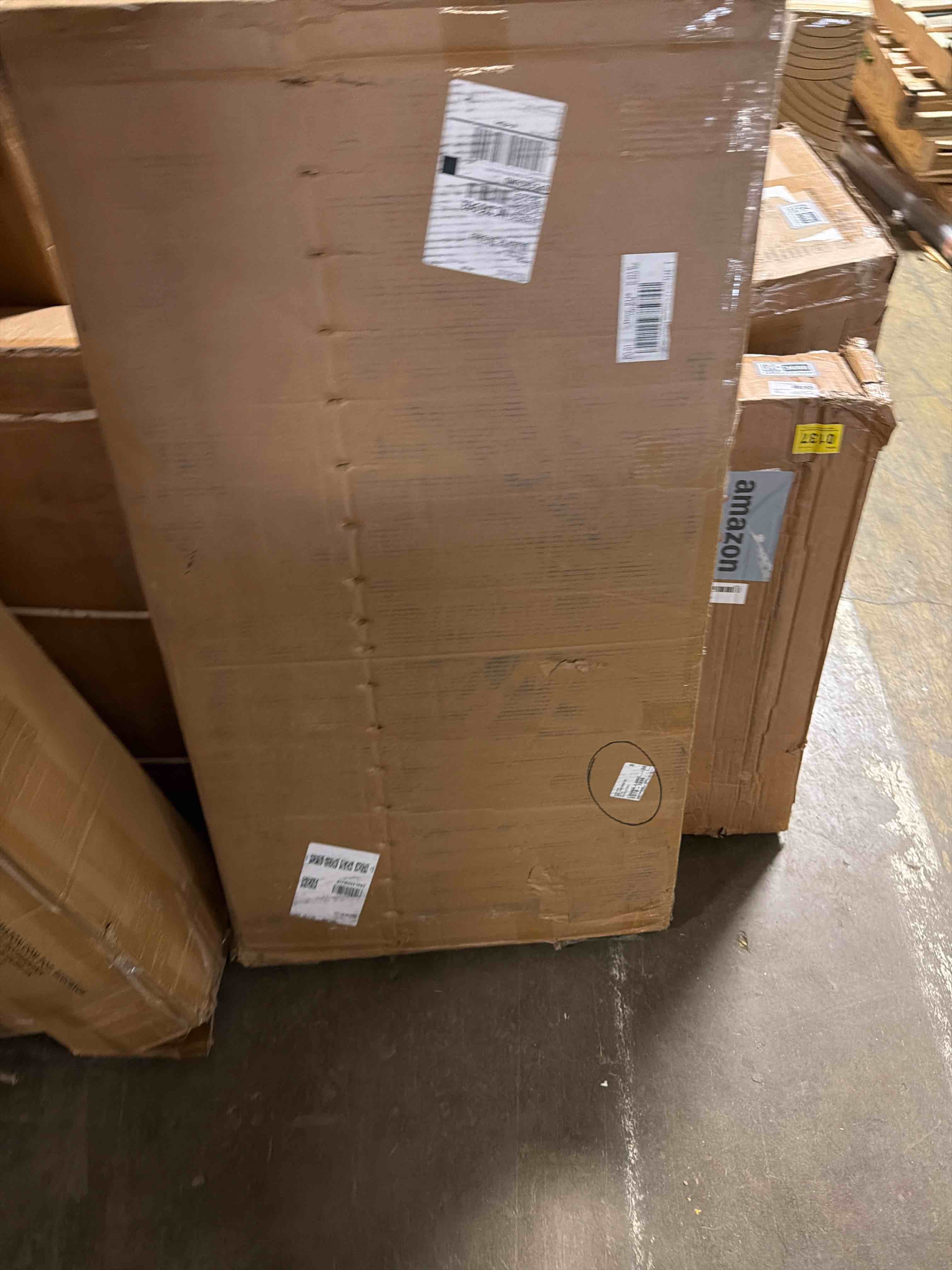 Condition photo showing As Is for 72" Curved Glass Black Dry Bakery Display Case