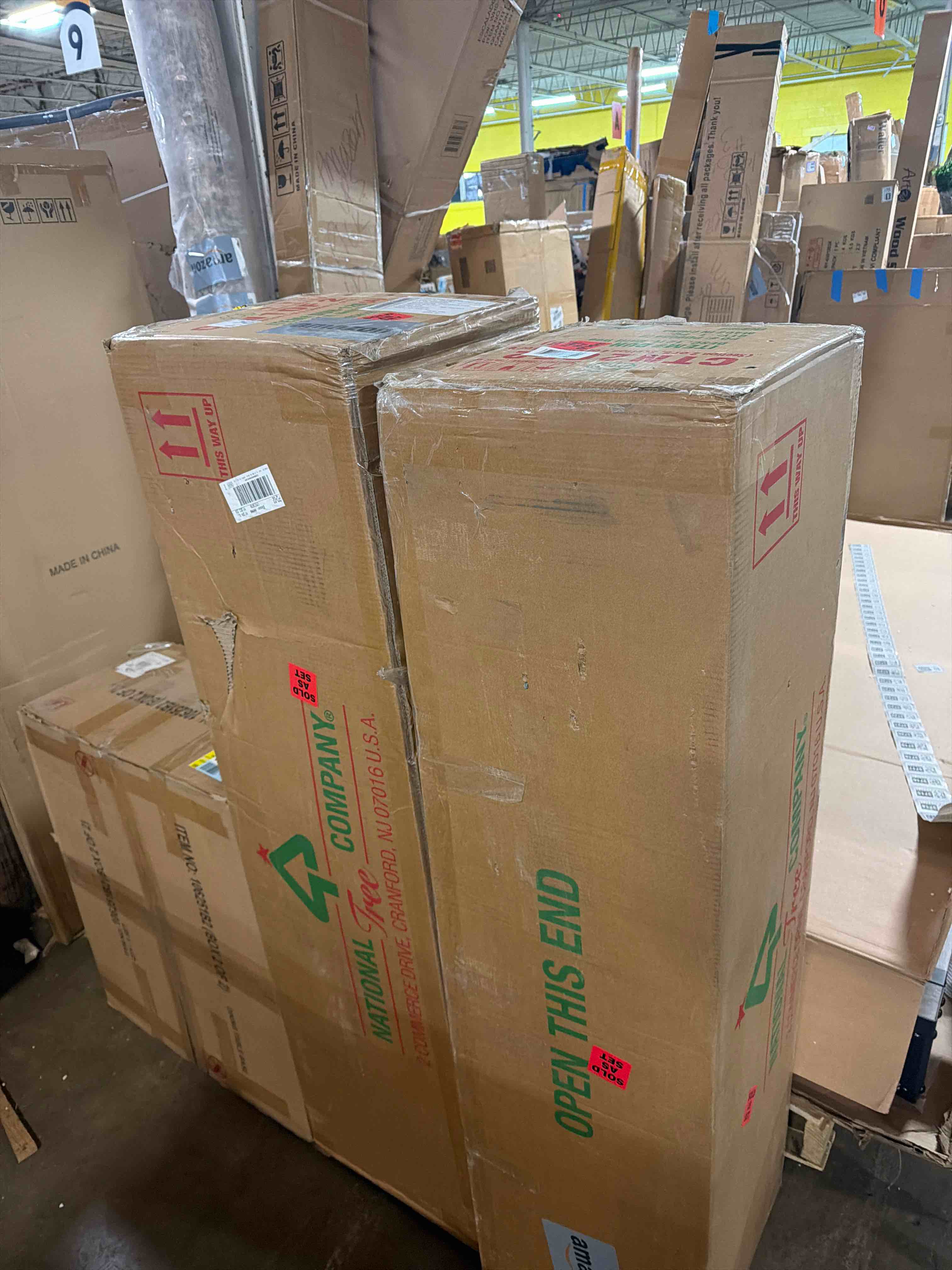 Condition photo showing New/Like New for National Tree Company Artificial Full Christmas Tree  Green  Dunhill Fir  Includes Stand  12 Feet