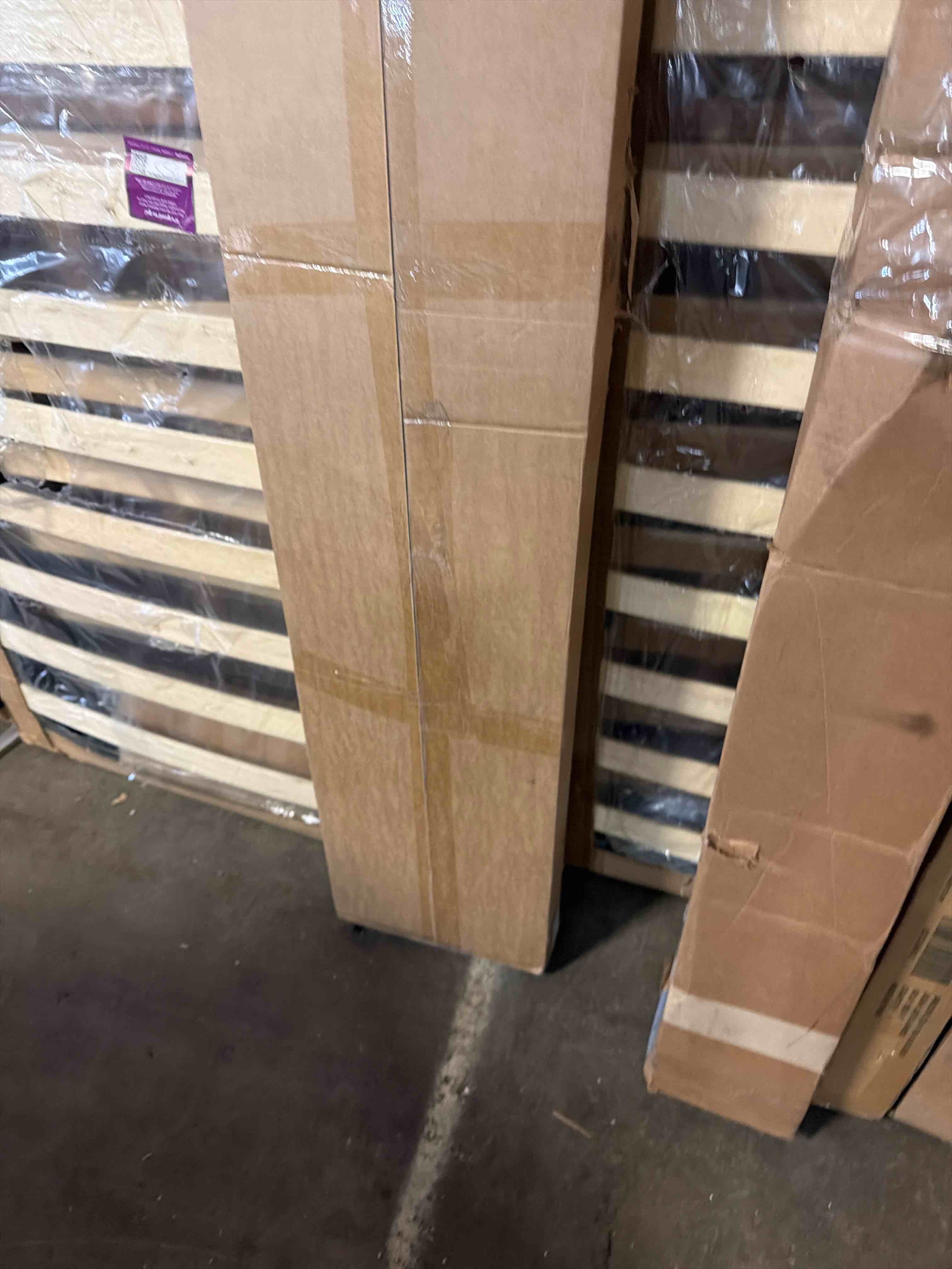 Condition photo showing New/Like New for Yuzzy Wood Panels for Wall and Ceiling - 108 x 11 Inch Wood Slat Acoustic Panels 4 PCS - Modern Sound Absorbing Wall Panels for Interior Wall Decor for Home, Office, Studio - Rustic Walnut 4pcs - 108 * 11 in Rustic Walnut