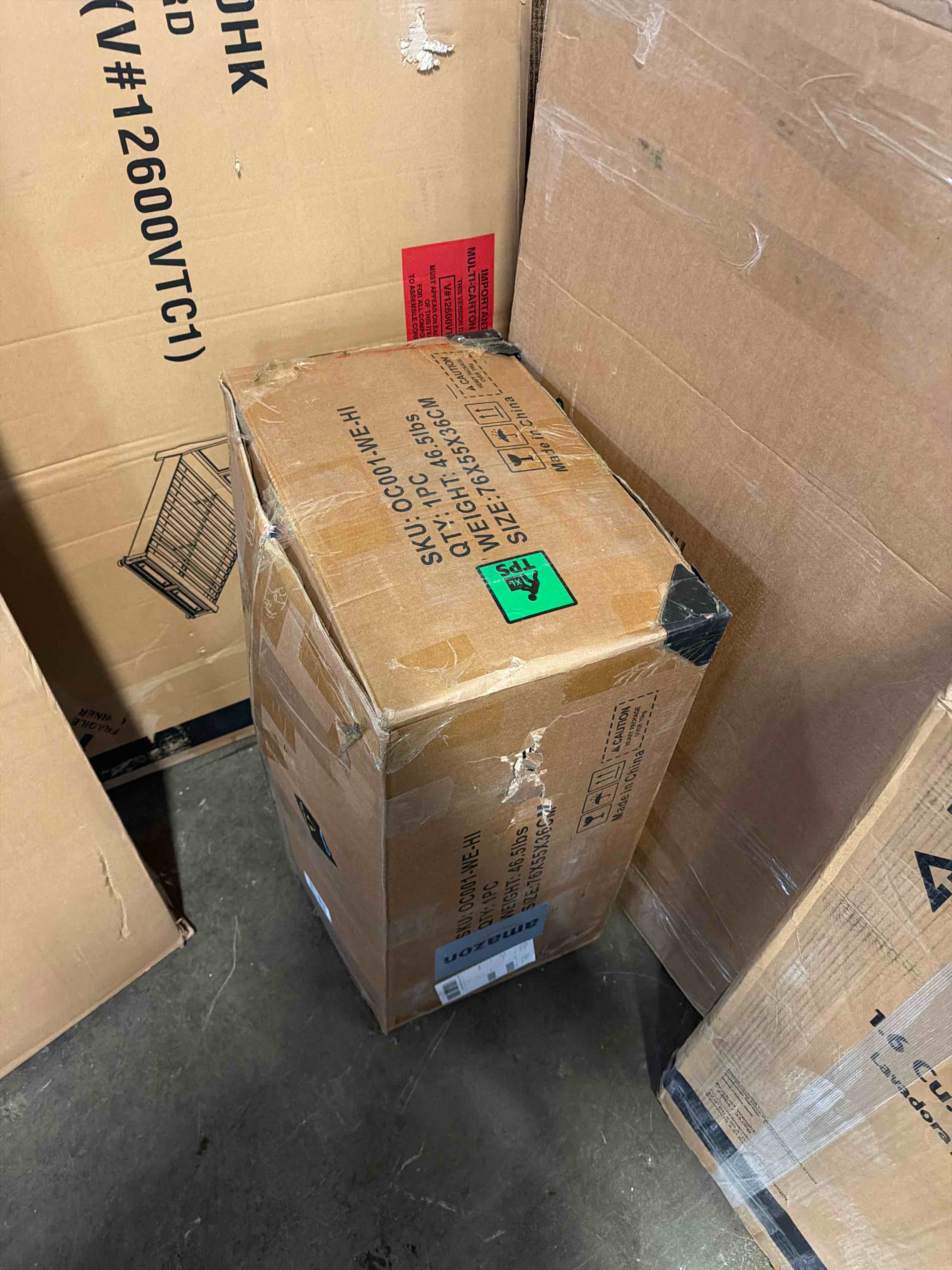 Condition photo showing Good Condition for Office Chair, Ergonomic Big and Tall Computer Desk Chairs with Foot Rest & Pillow, Executive Leather Chair with Adjustable Tilt Lock, Swivel Rolling Chair for Adult Working Study, White