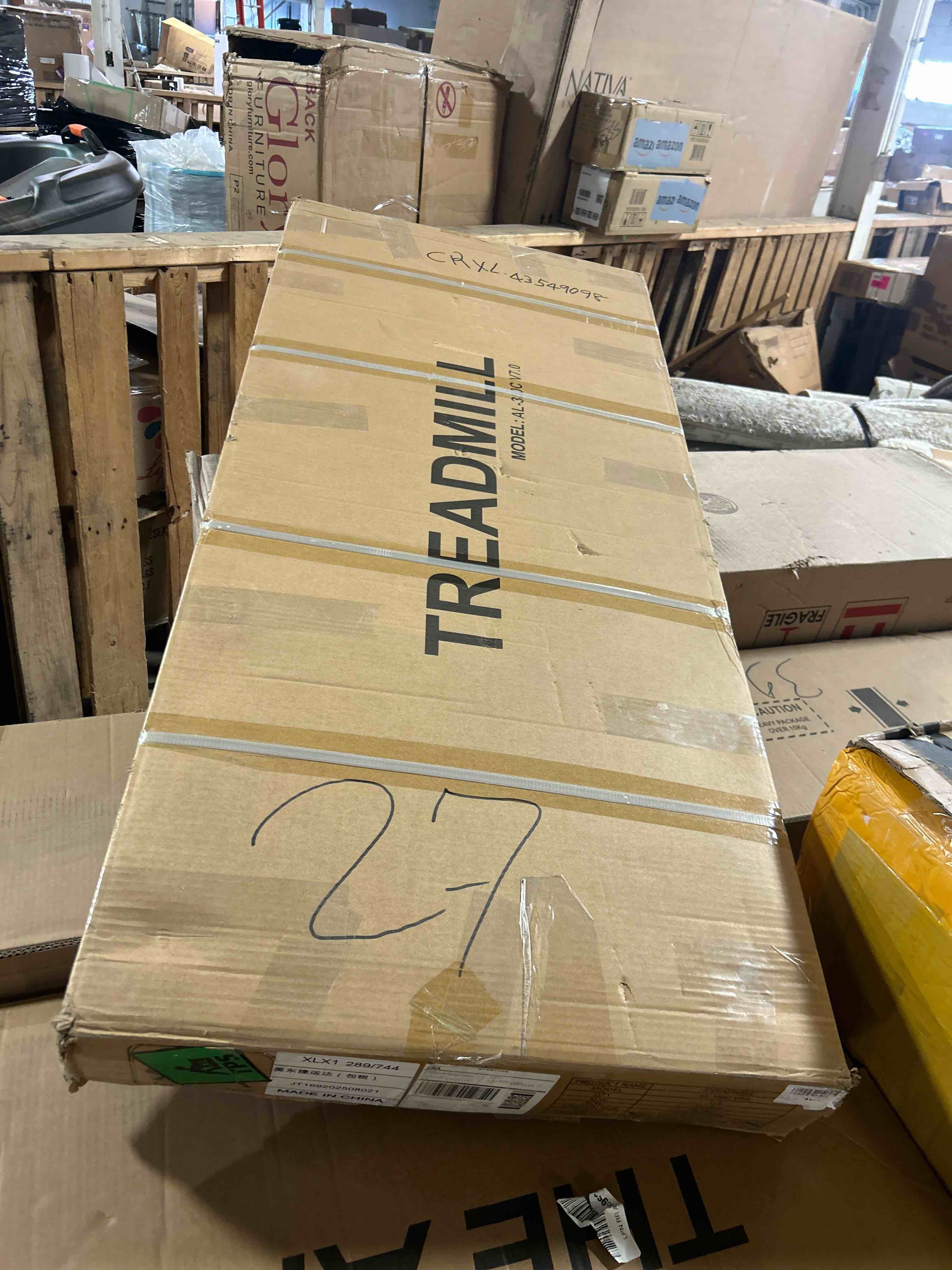 Condition photo showing New/Like New for Portable Treadmill with Incline, 3.0HP Walking Pad with Handle Bar, 3-in-1 Foldable Treadmill for Home Office Small Space with Quiet Brushless, 300 LBS Capacity