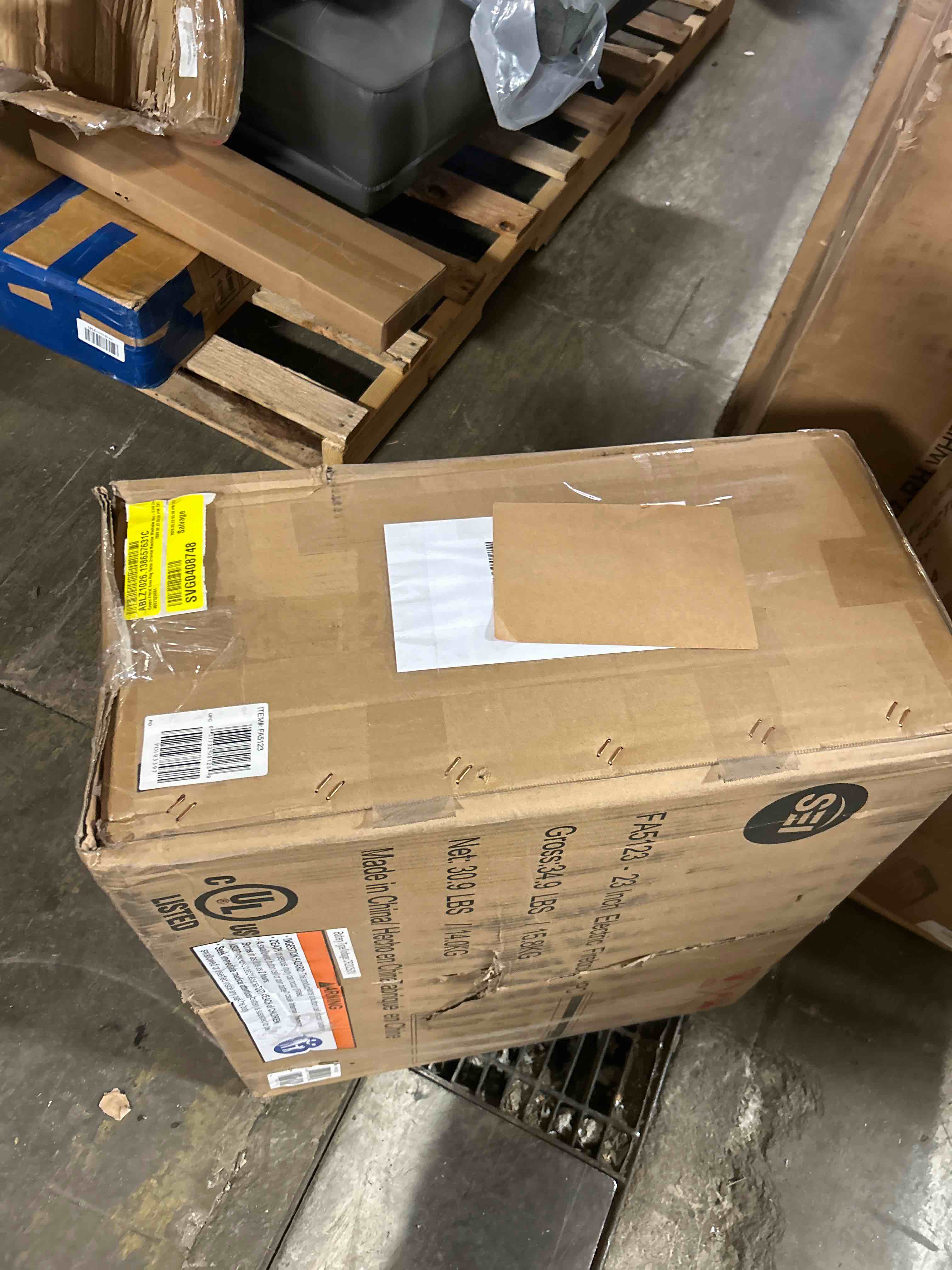 Condition photo showing New/Like New for 23" Electric Fireplaces Inserts, Recessed Fireplace Heater with Thermostat, 5 Flame&Fuel Bed Brightness,Timer