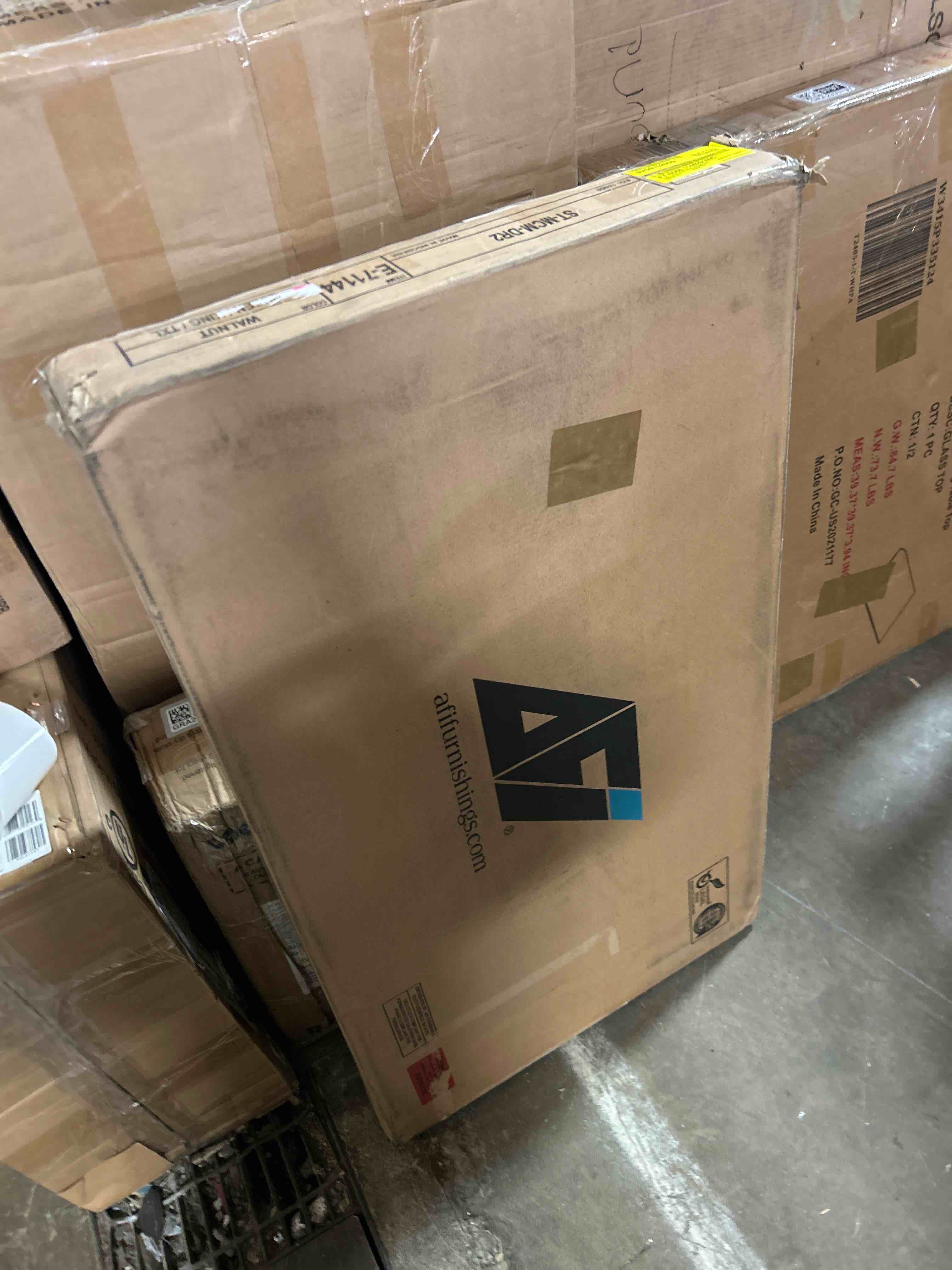 Condition photo showing New/Like New for AFI, Mid-Century Modern Under Bed Storage Drawers, Queen/King/Twin XL, Walnut