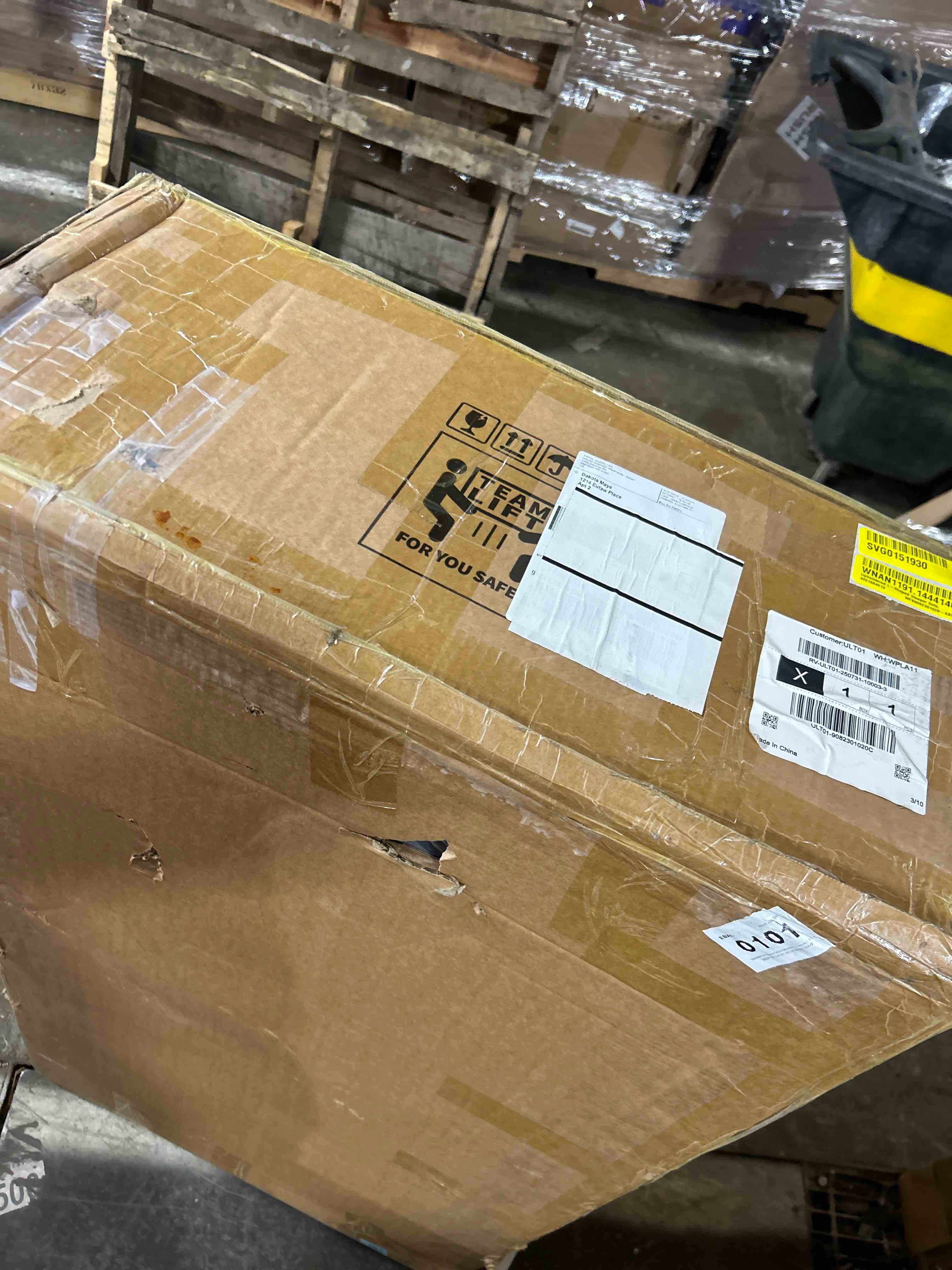 Condition photo showing As Is for Upholstered L-Shaped Sleeper Sofa(Incomplete)