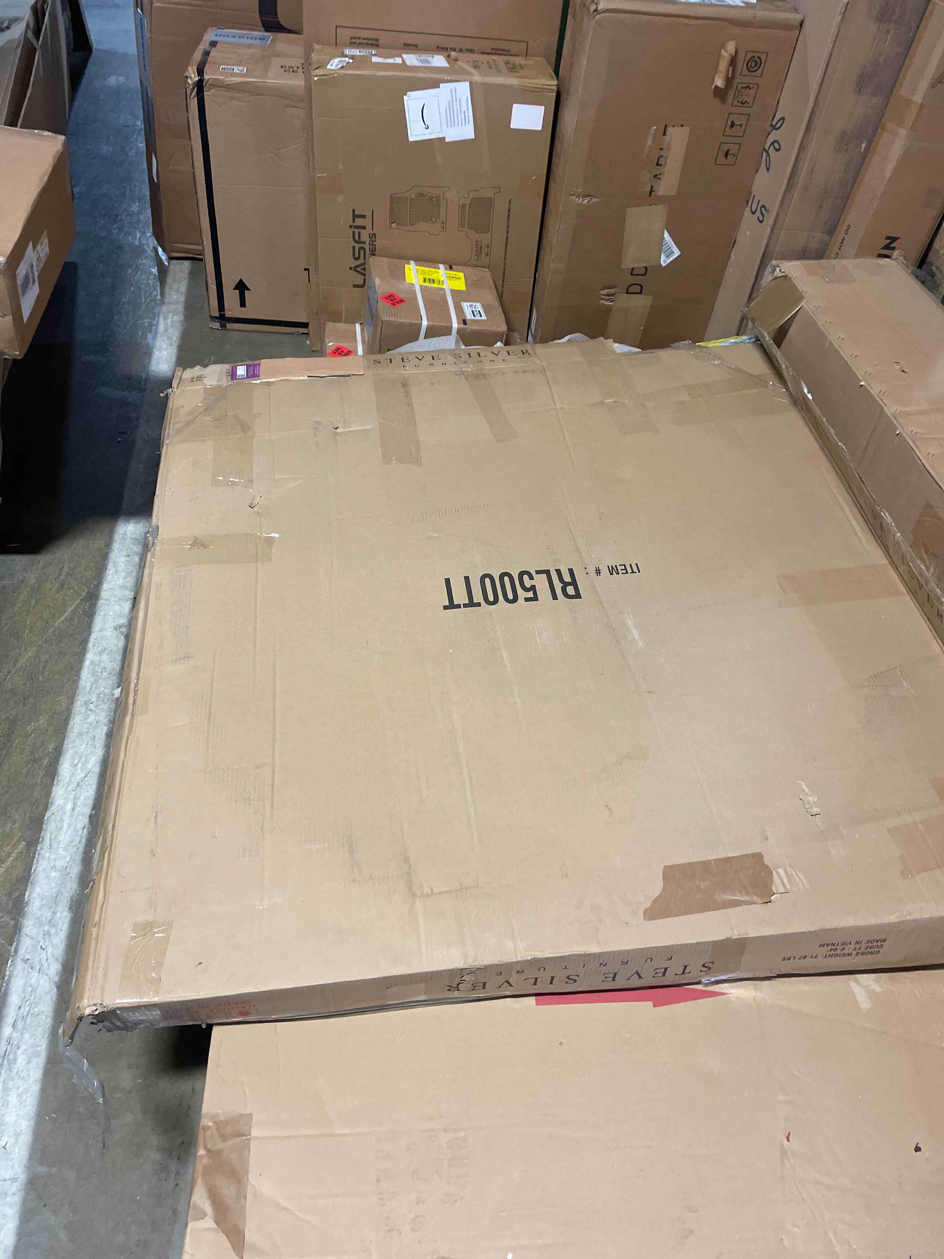 Condition photo showing As Is for Dorman Rylie Round Dining Table Top (table top only) 