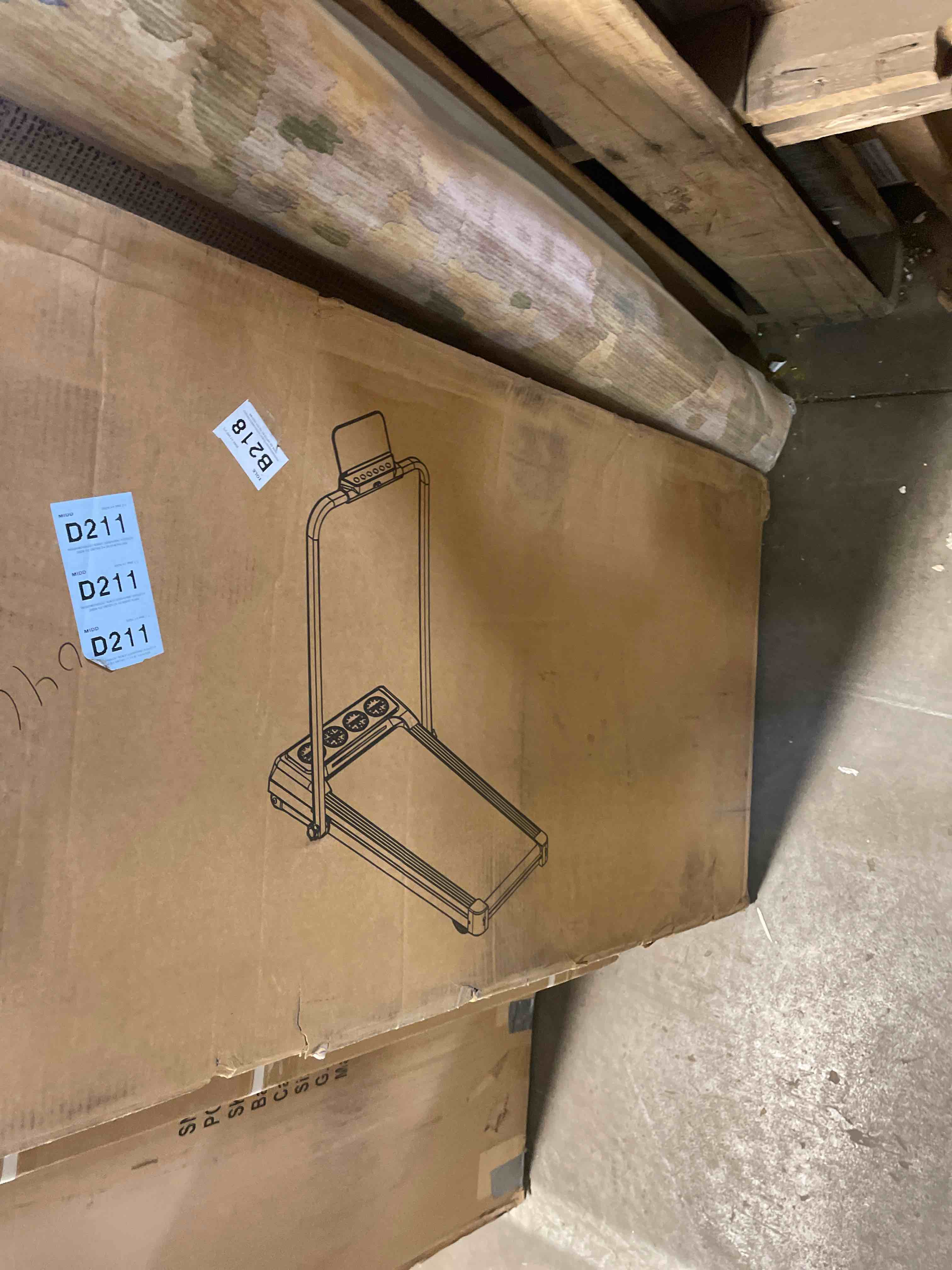 Condition photo showing Good Condition for Walking Pad with Handle Bar and Incline, 3 in 1 Under Desk Treadmill with Hiking Mode, 2.5HP Low Noise Walking Treadmill Pad with Remote Control,Portable Treadmills for Home Office, Led Display (used) 