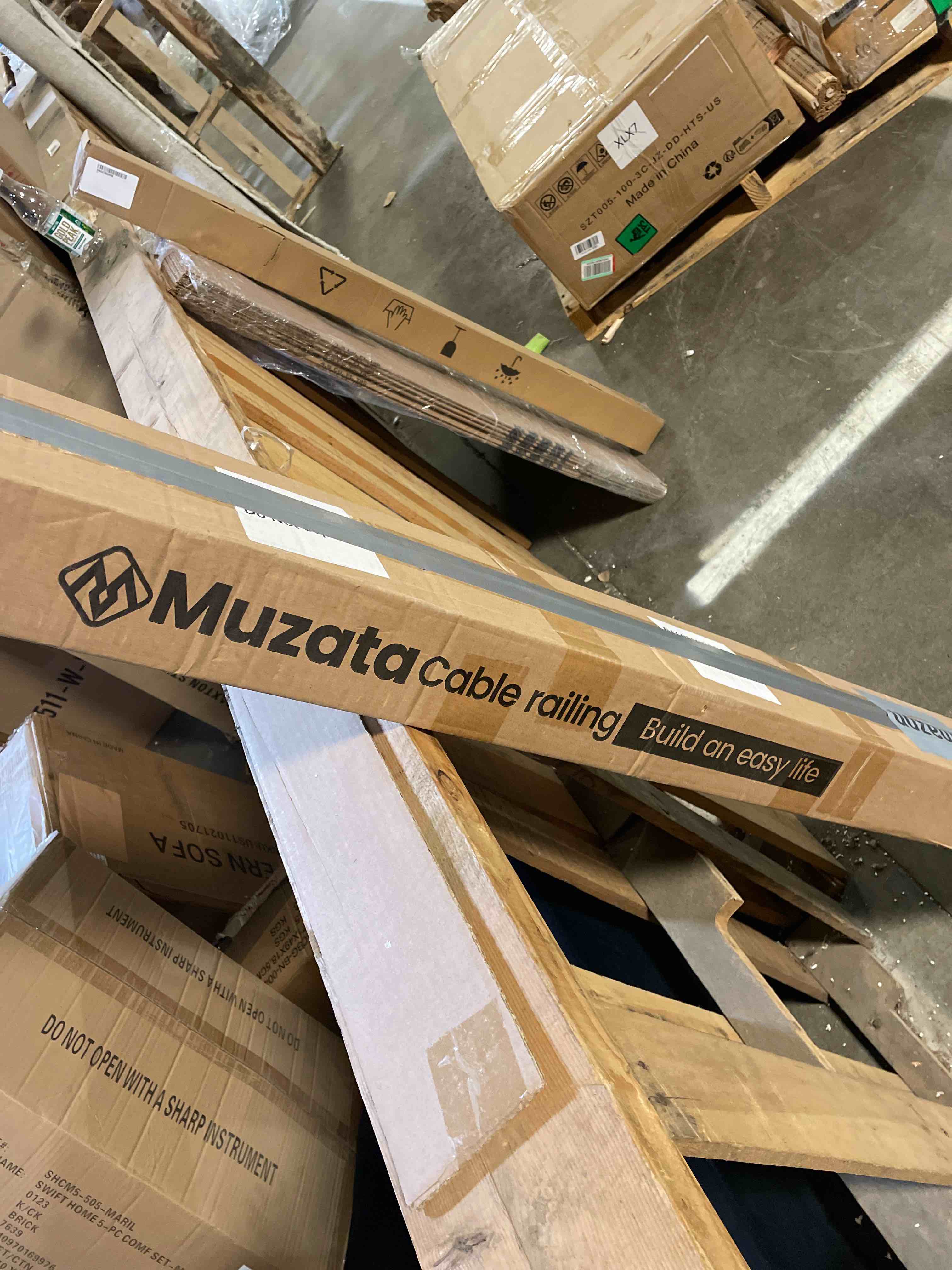 Condition photo showing New/Like New for Muzata 10-15FT Modular Black Cable Railing Kit 36 Inch 3 Stair Post Kit Complete Set Cable Railing System for Stairs Length Adjustable Easy DIY with Paper User Guide (No Handrail) RWS1 BA4S